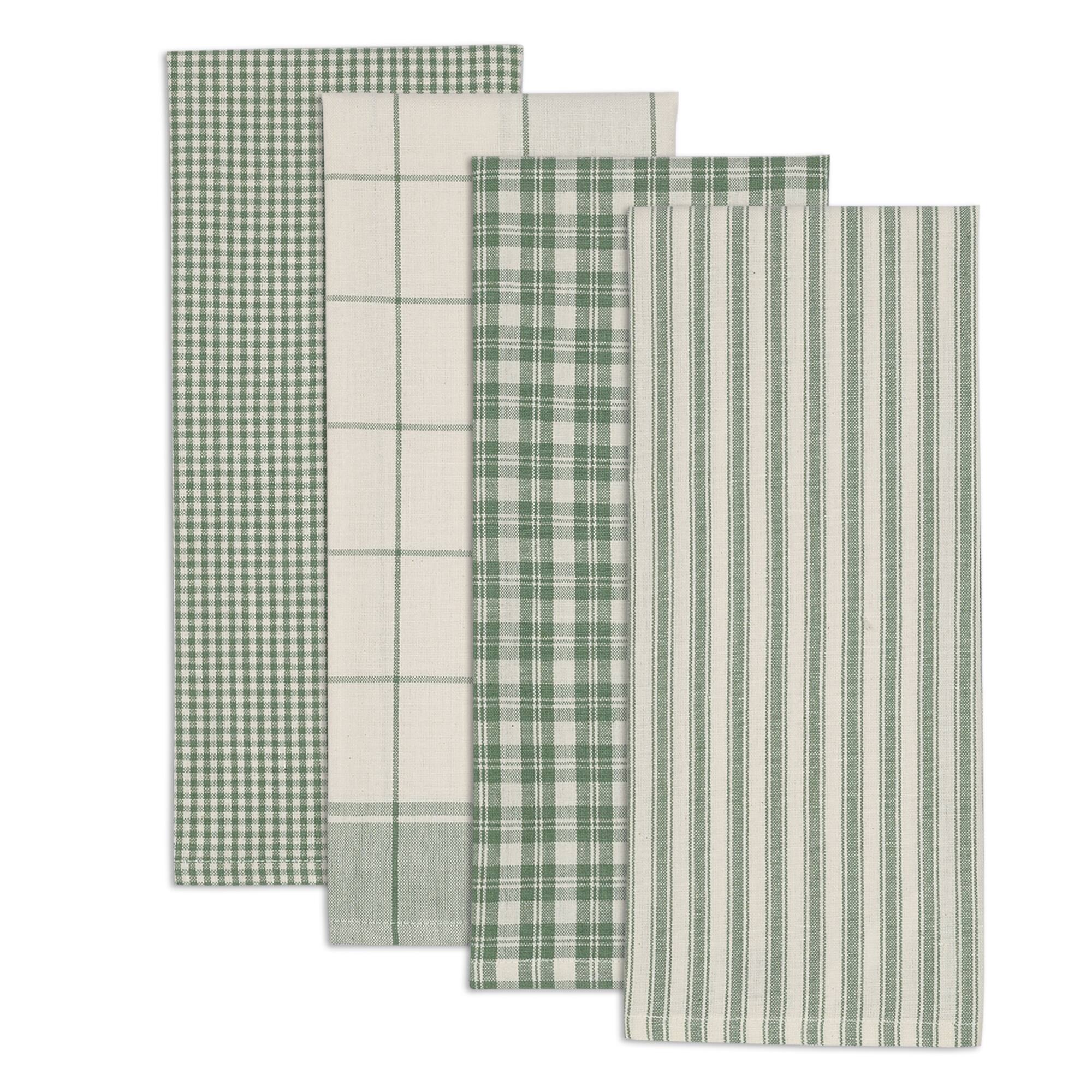 DII® Assorted Sage Classic Dishtowel (Set of 4)