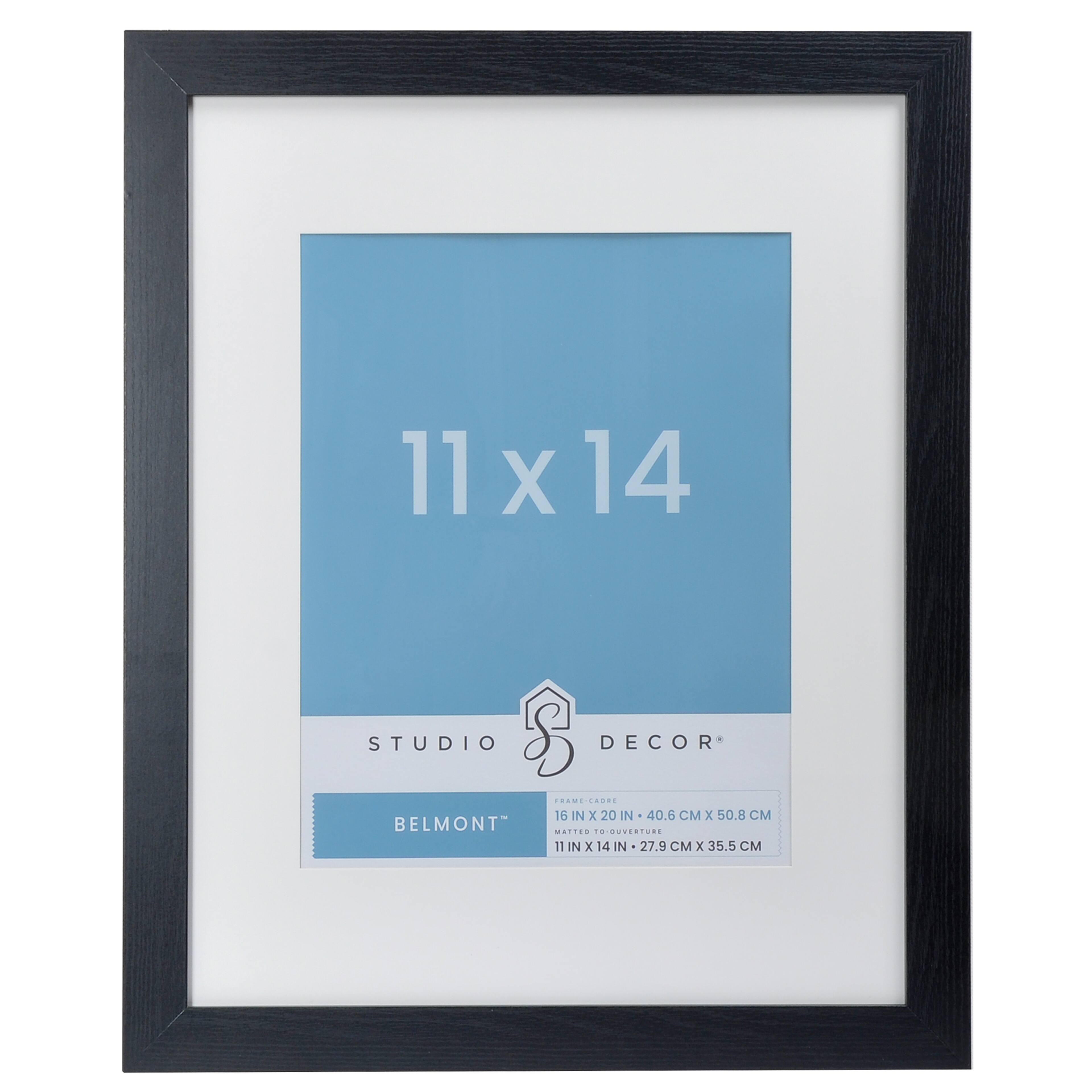 Black Belmont Frame with Mat by Studio Décor®