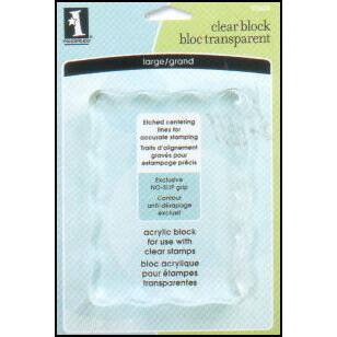 Inkadinkado® Large Clear Stamp Block Michaels