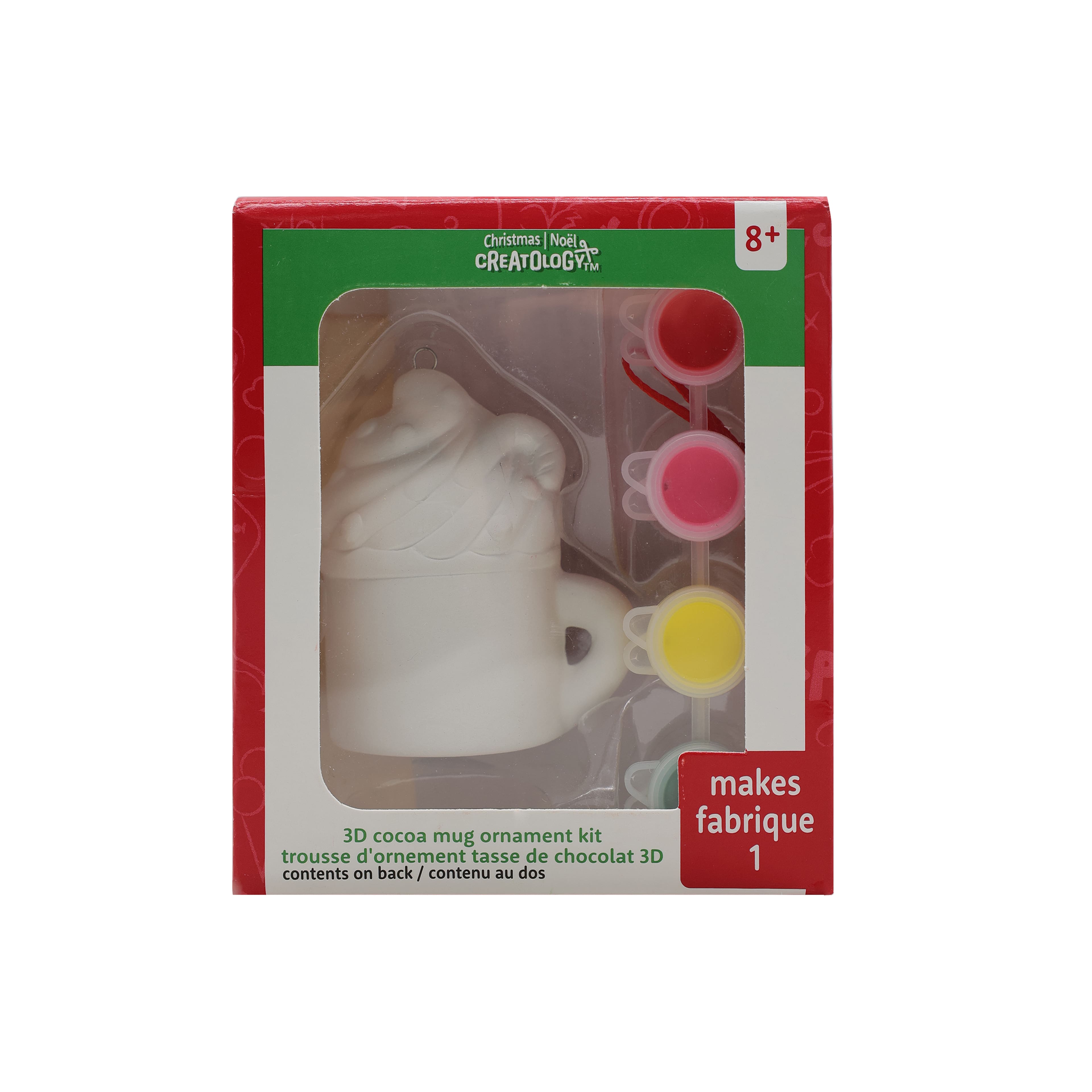 Cocoa Mug Color Your Own Ceramic Ornament Kit by Creatology&#x2122;