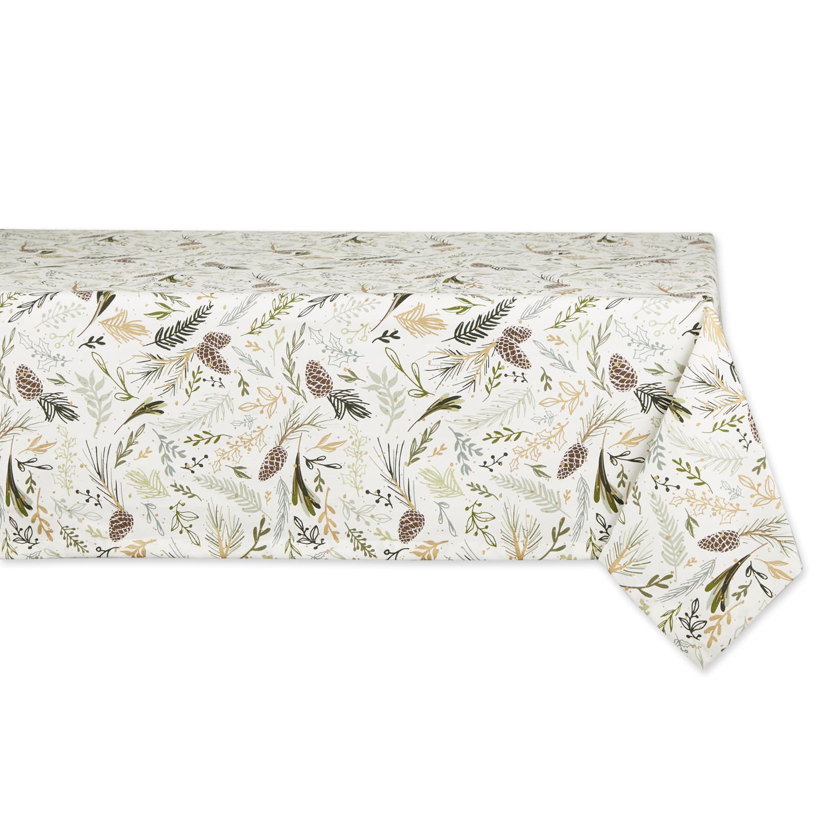 Sparkle Sprigs Printed Tablecloth, 60&#x22; x 84&#x22;