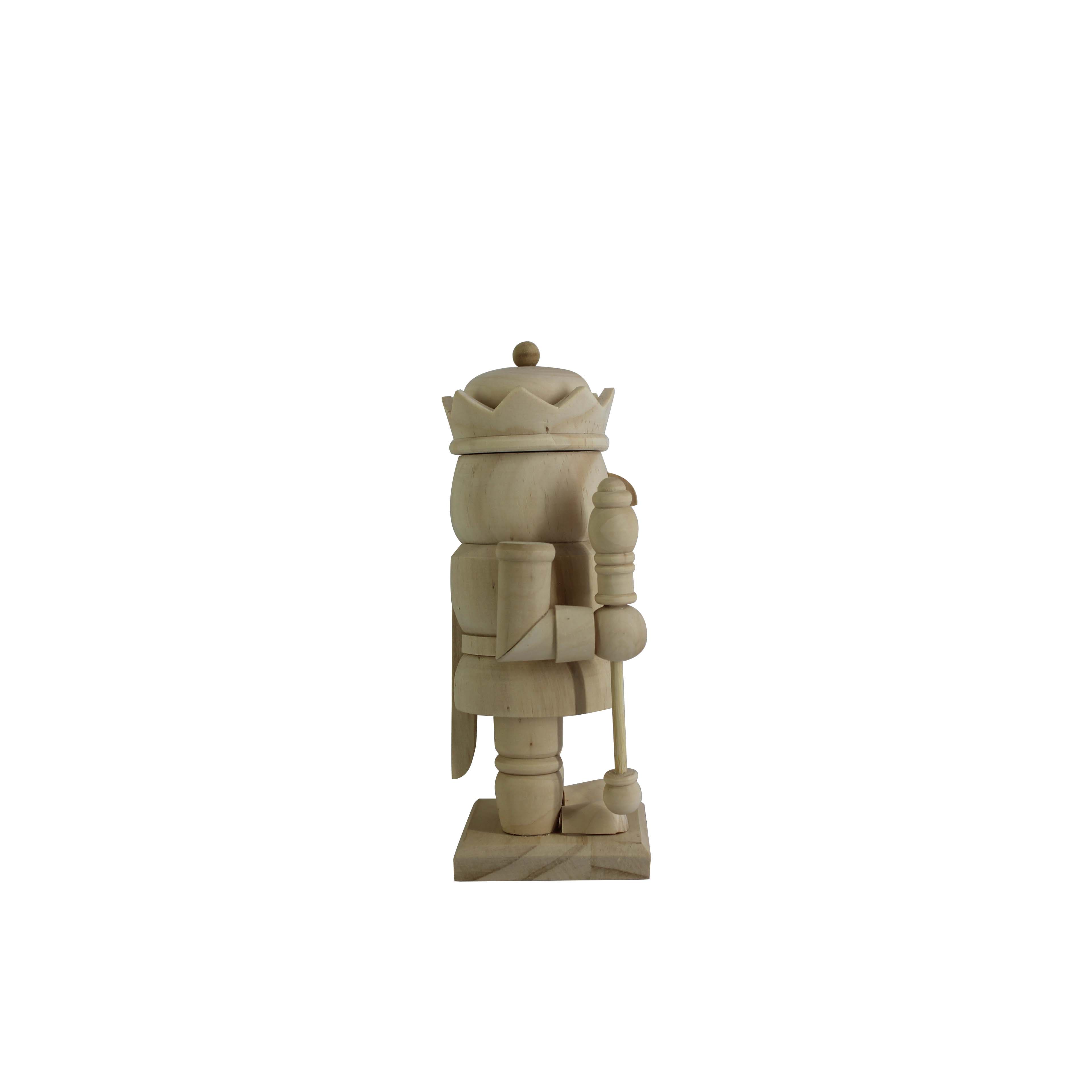 7&#x22; King with Scepter DIY Pinewood Nutcracker by Make Market&#xAE;