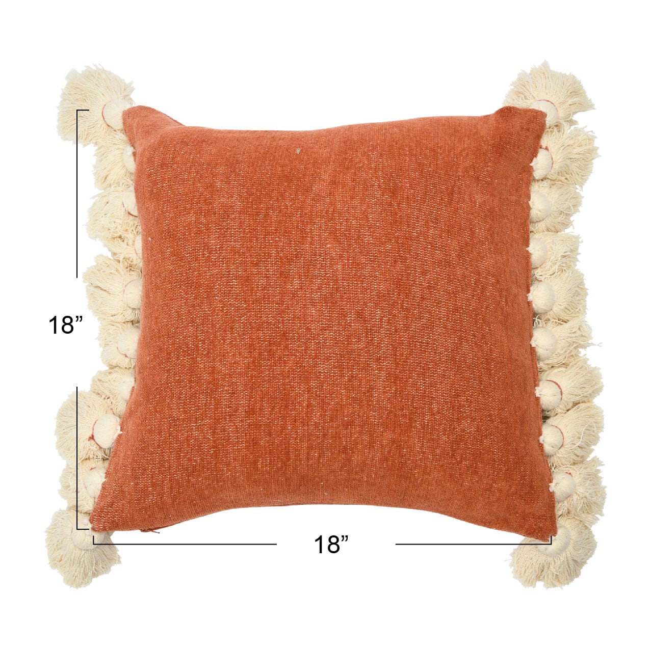 Hello Honey&#xAE; Cotton Chenille Lumbar Pillow with Tassels