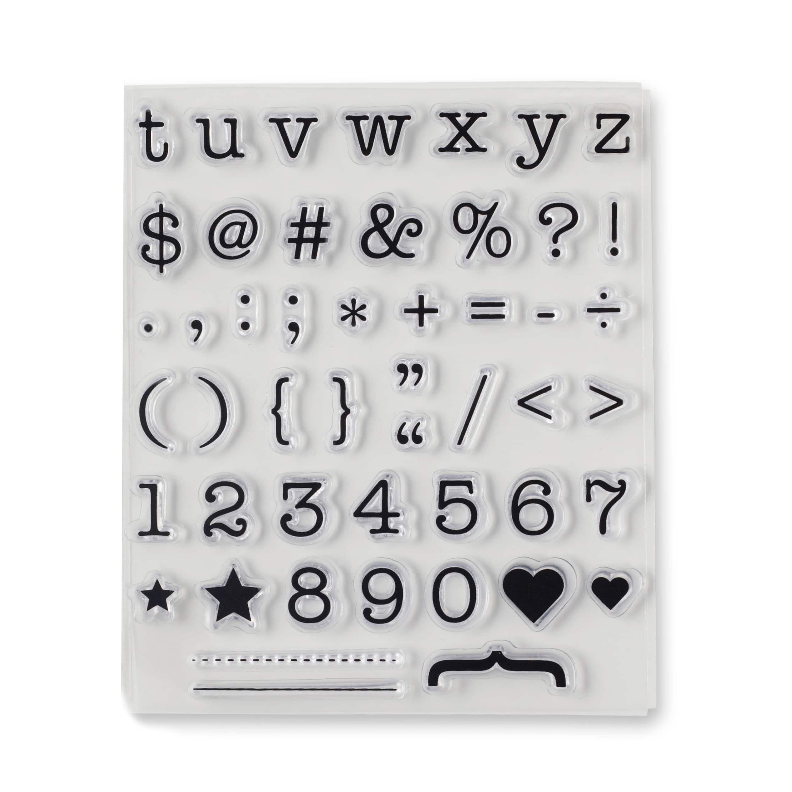 Typewriter Alphabet Clear Stamps by Recollections™