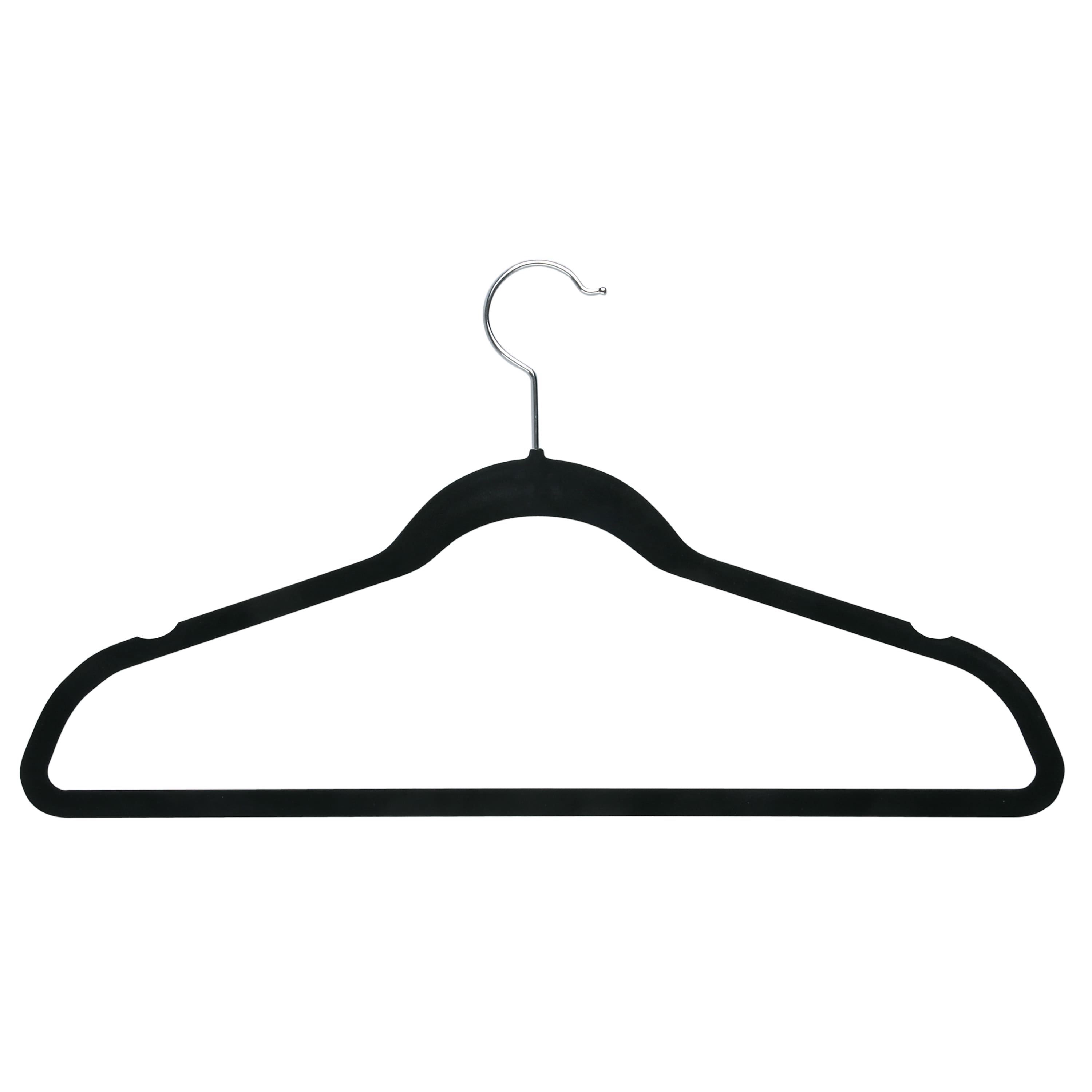 Honey Can Do Premium Velvet Black Hangers Set