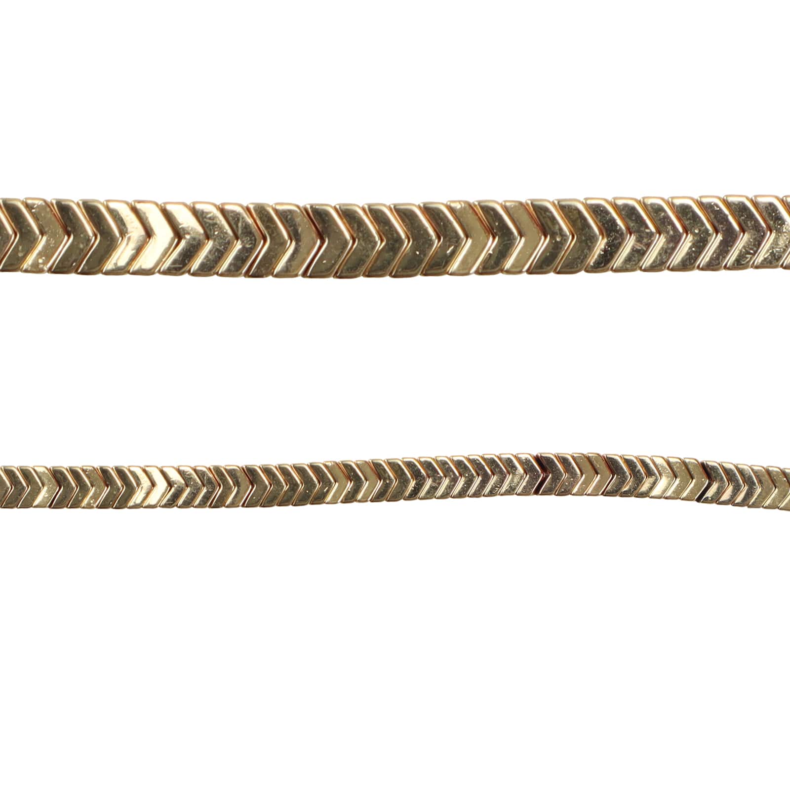 12 Pack Hematite VShaped SemiPrecious Beads by Bead Landing™, 3mm