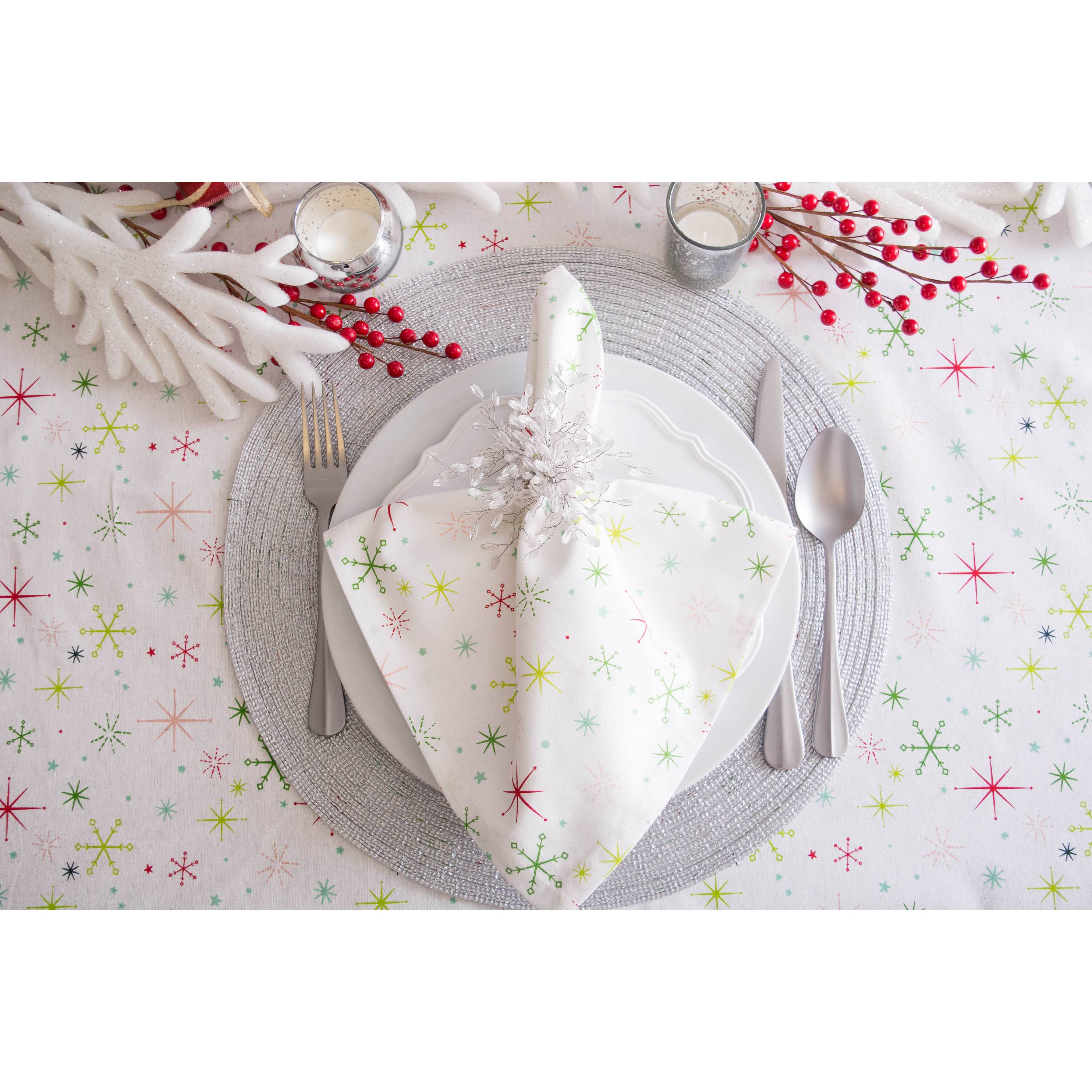 DII® 52" Christmas Star Print Tablecloth