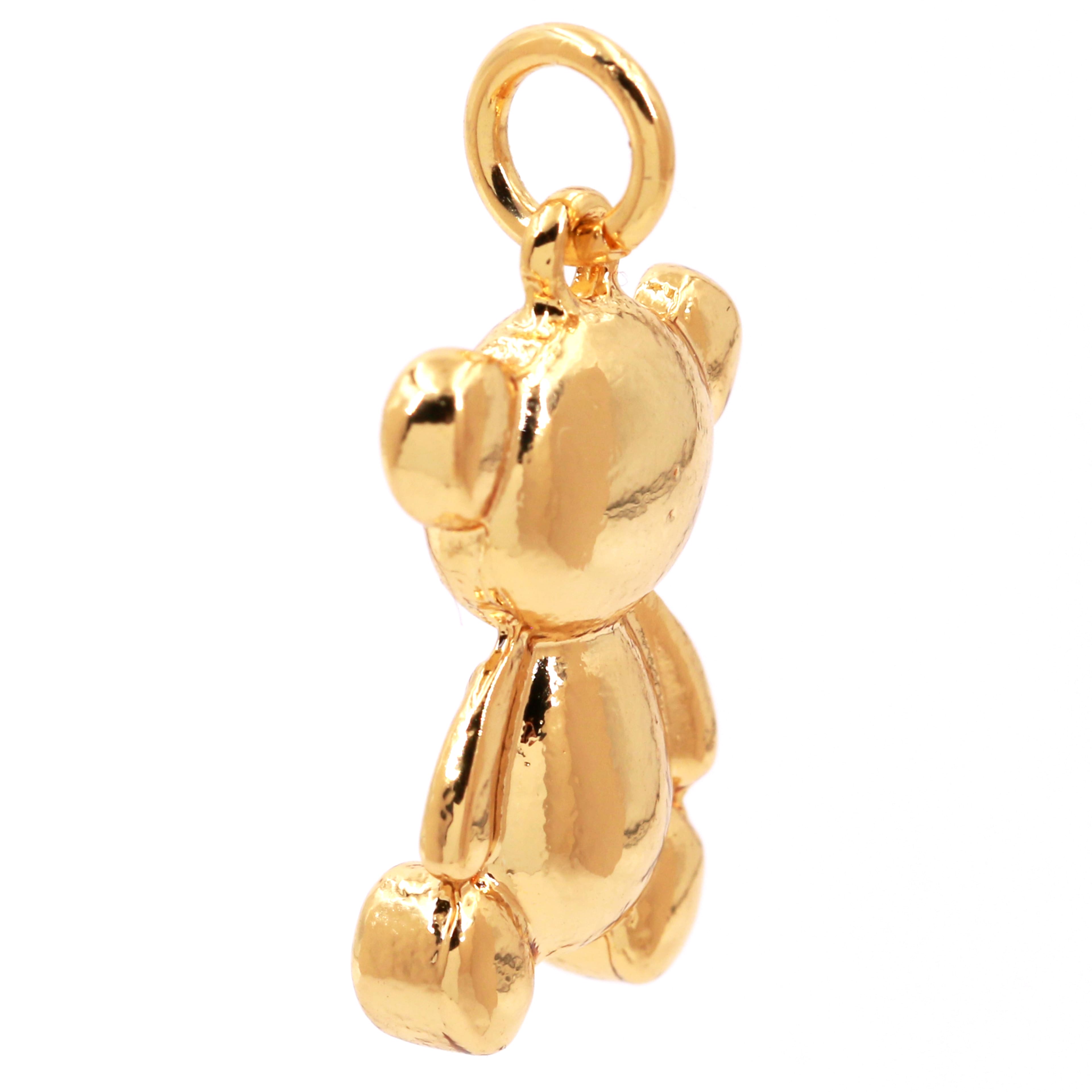 14K Gold Plated Teddy Bear Charm by Bead Landing&#x2122;