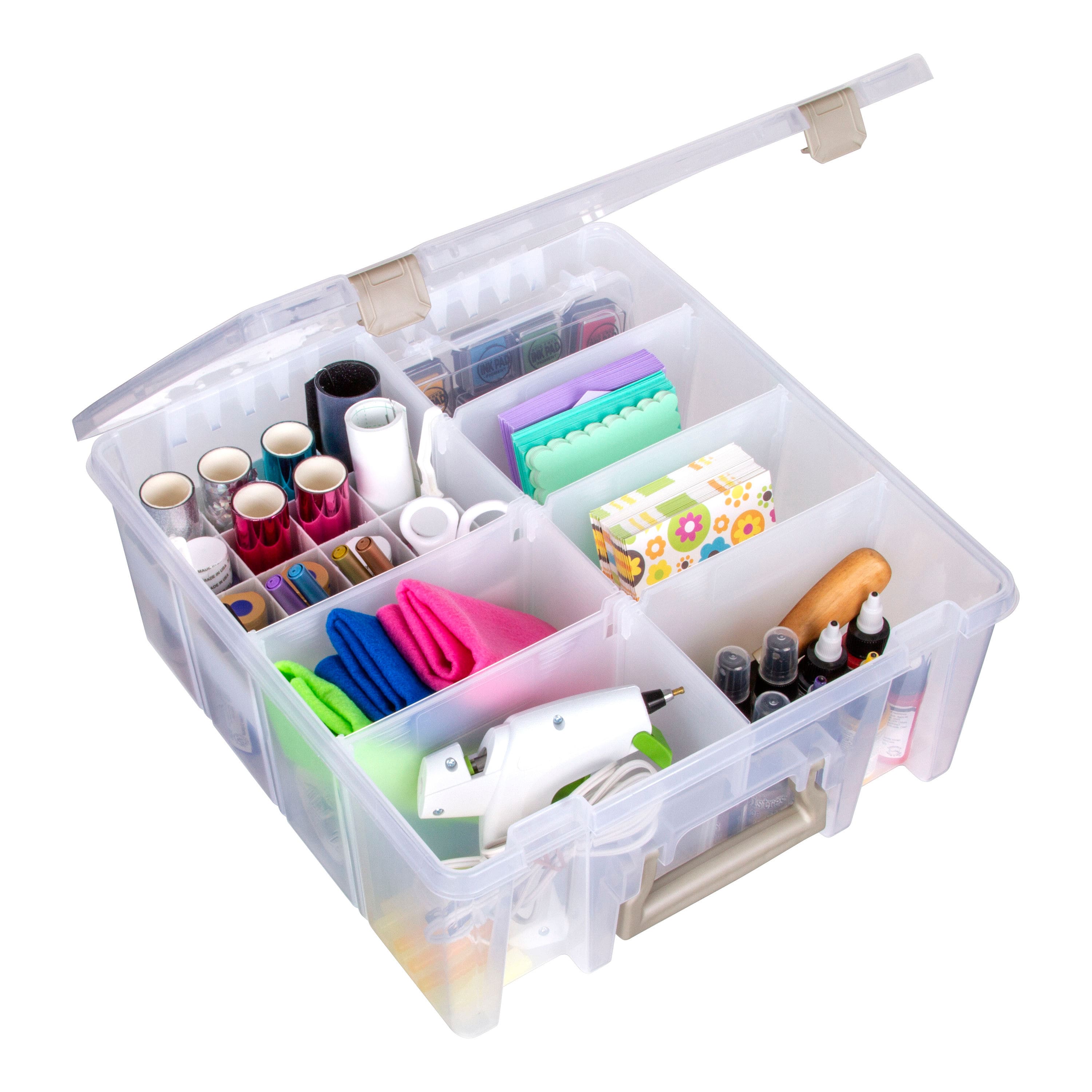 ArtBin&#xAE; Double Deep With Accessory Tray &#x26; Dividers Super Satchel Box