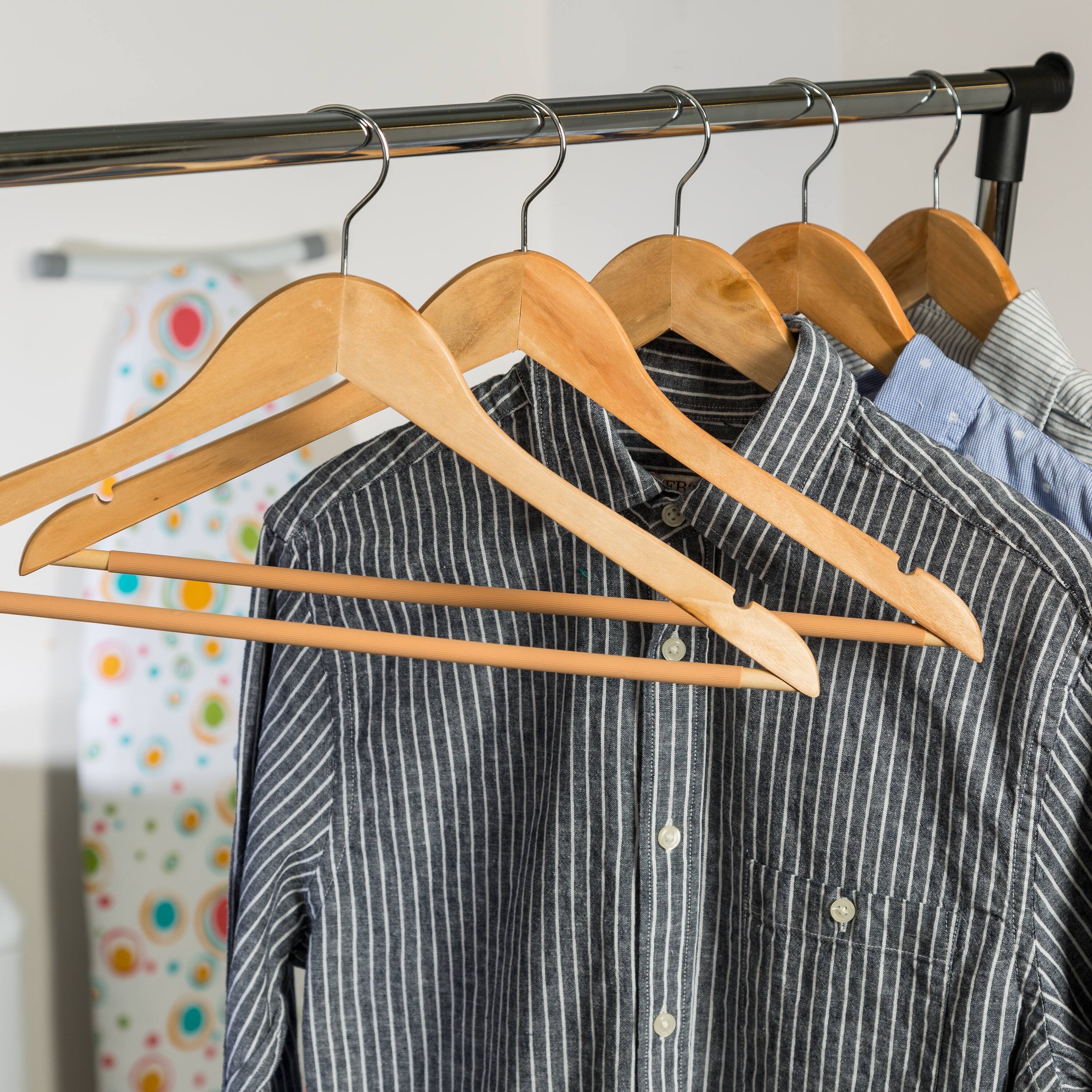 Honey Can Do Maple Wood Hangers, 24ct.