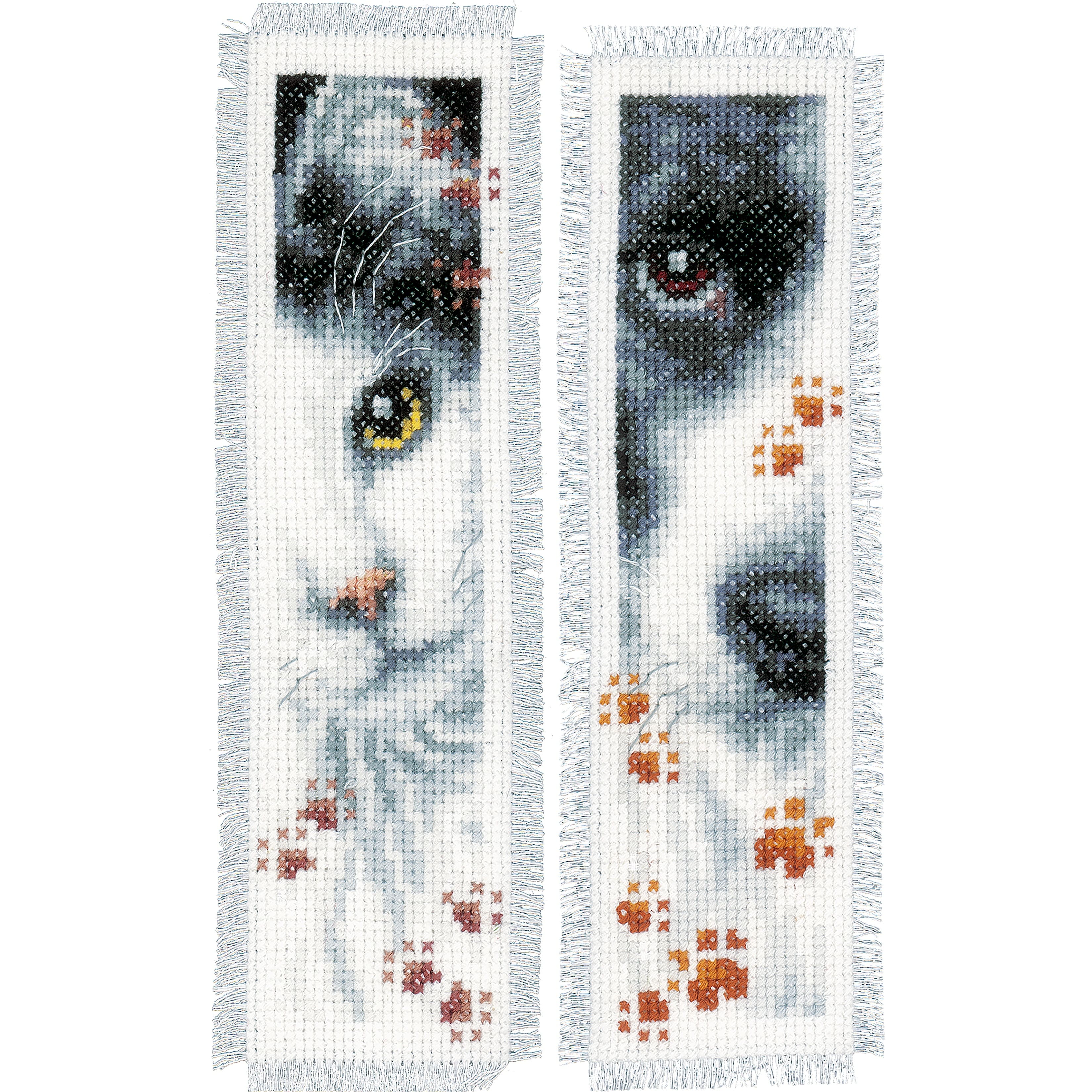 Vervaco Dog & Cat Counted Cross Stitch Bookmark Kit