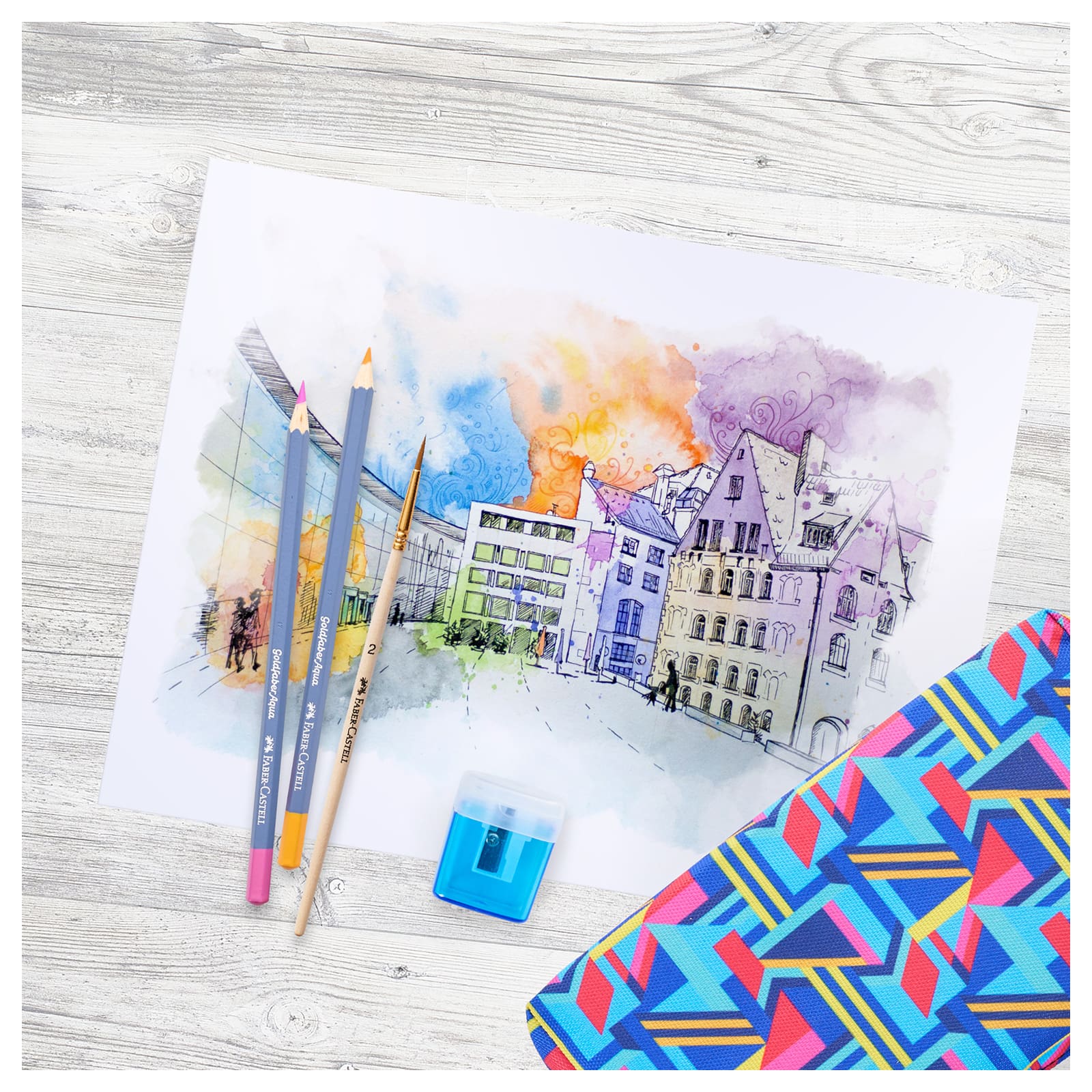 Faber-Castell&#xAE; Art On The Go Watercolor Pencils Set