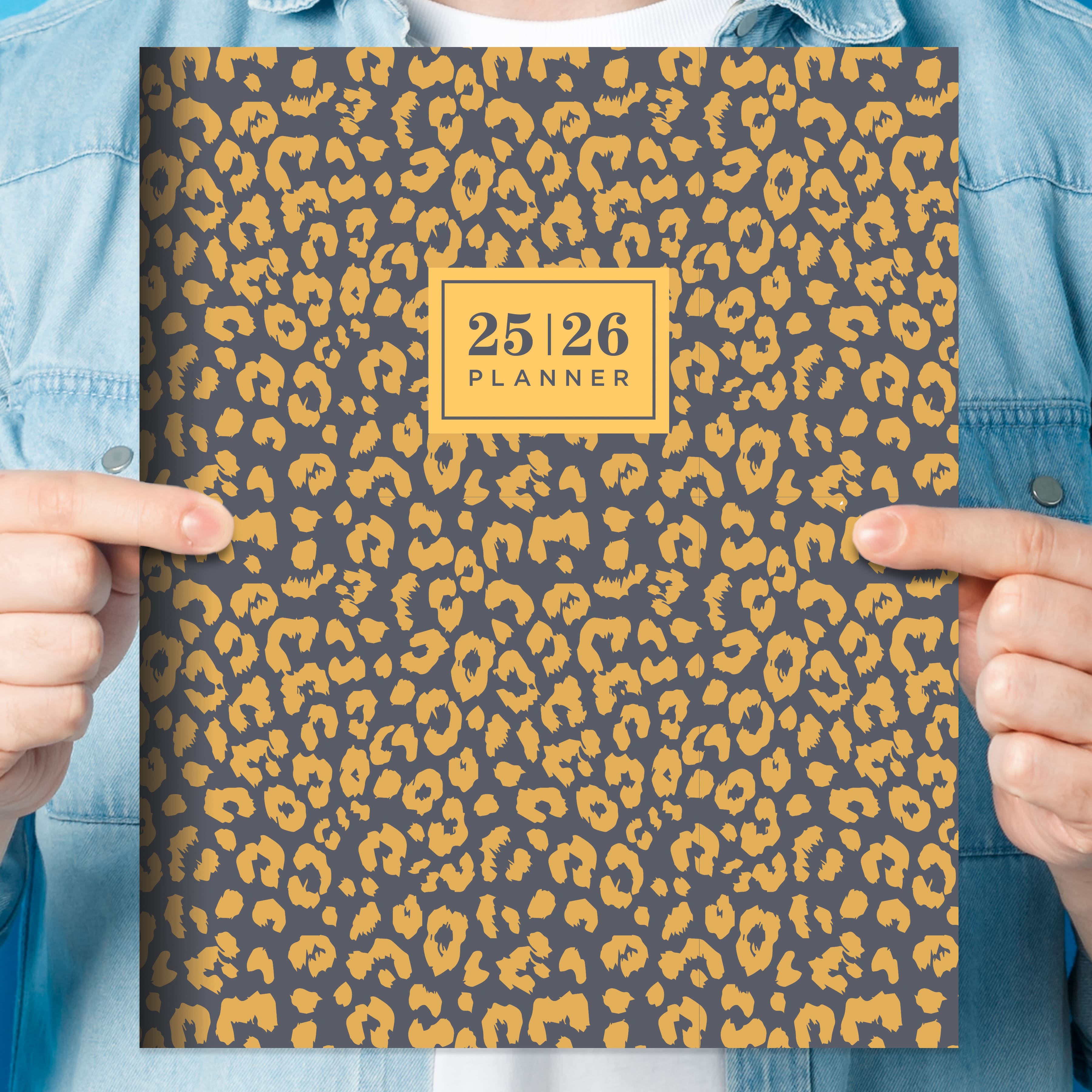 TF Publishing 2025-2026 Lovely Leopard Large Monthly Planner