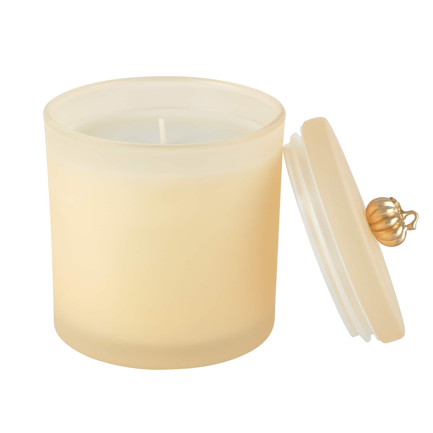 14oz. Scented Fall Icon Filled Candle in Frosted Glass Jar by Ashland&#xAE;