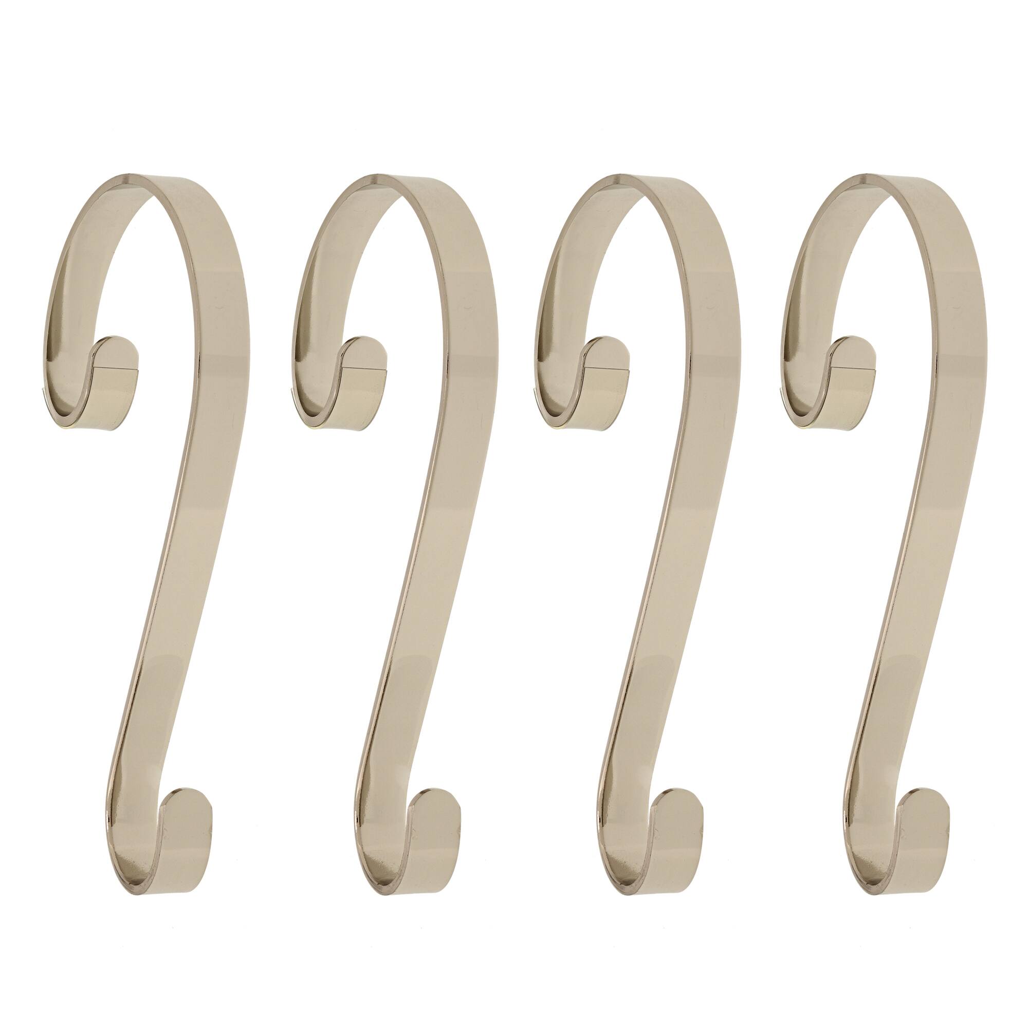 Haute Decor Stocking Scroll® Silver Stocking Holders, 4ct.