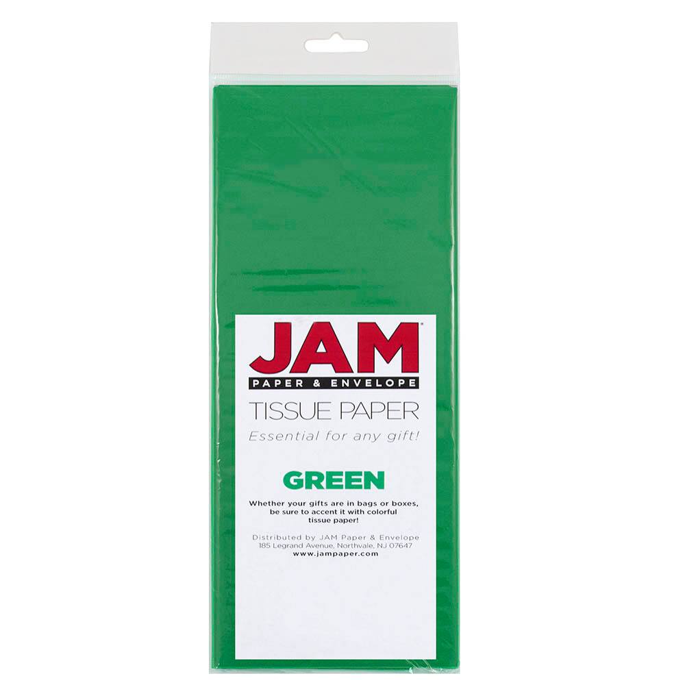 JAM Paper Green Tissue Paper, 30ct.