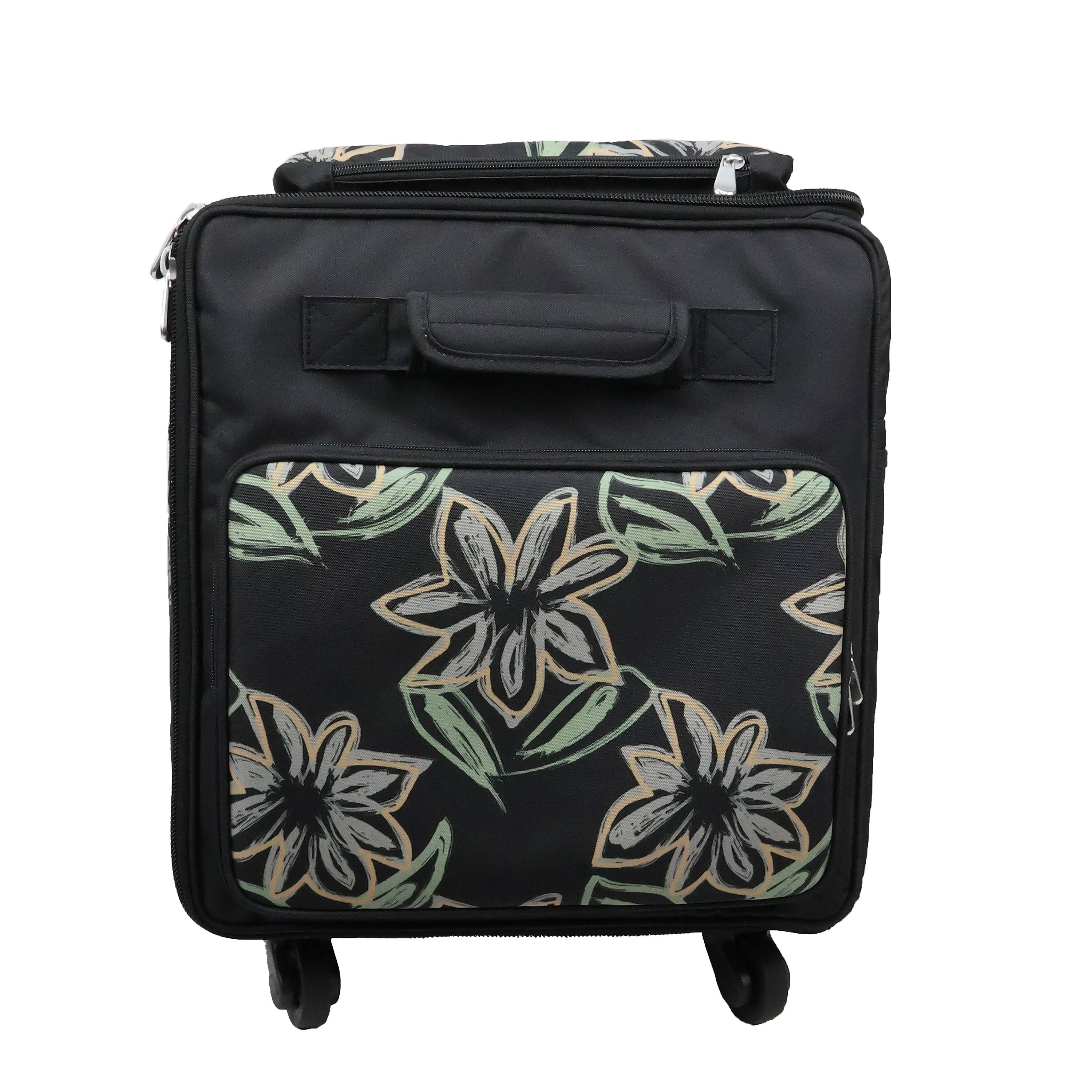 Everything Mary Floral Design Jumbo Rolling Craft Tote