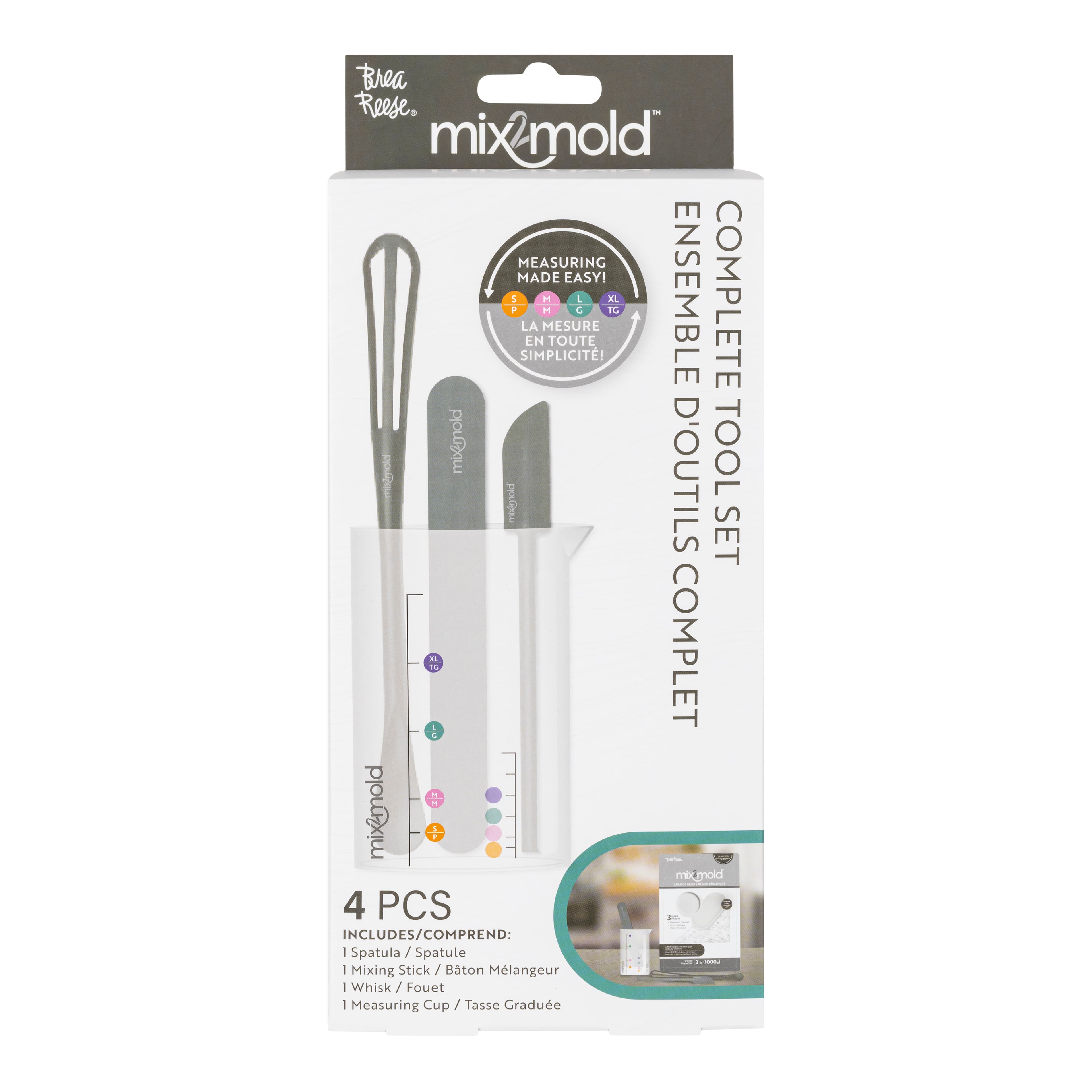 Brea Reese&#xAE; Mix2Mold&#x2122; Complete Resin Crafts Tool Set
