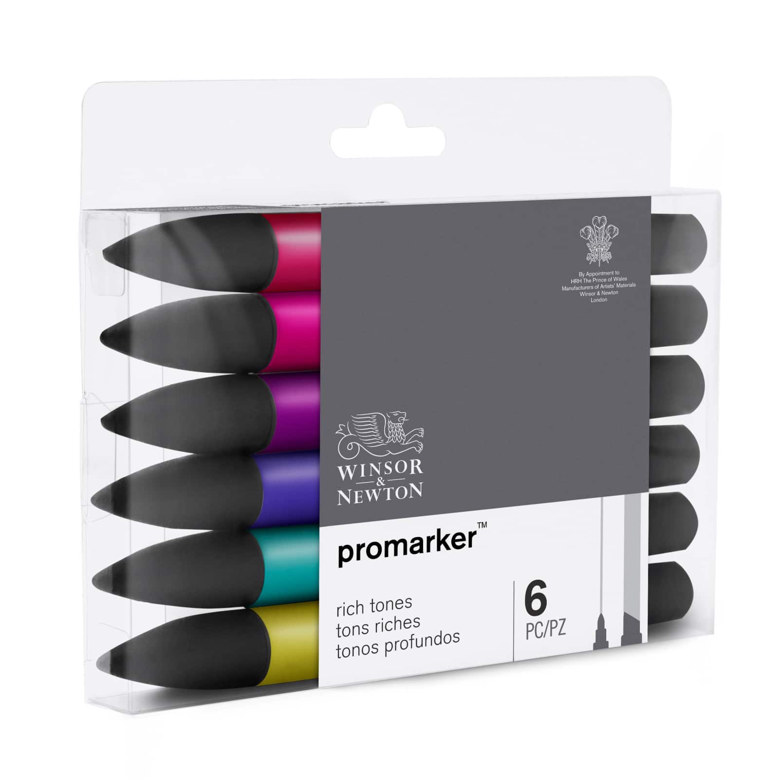 Winsor &#x26; Newton&#xAE; ProMarker&#x2122; Rich Tones 6 Marker Set