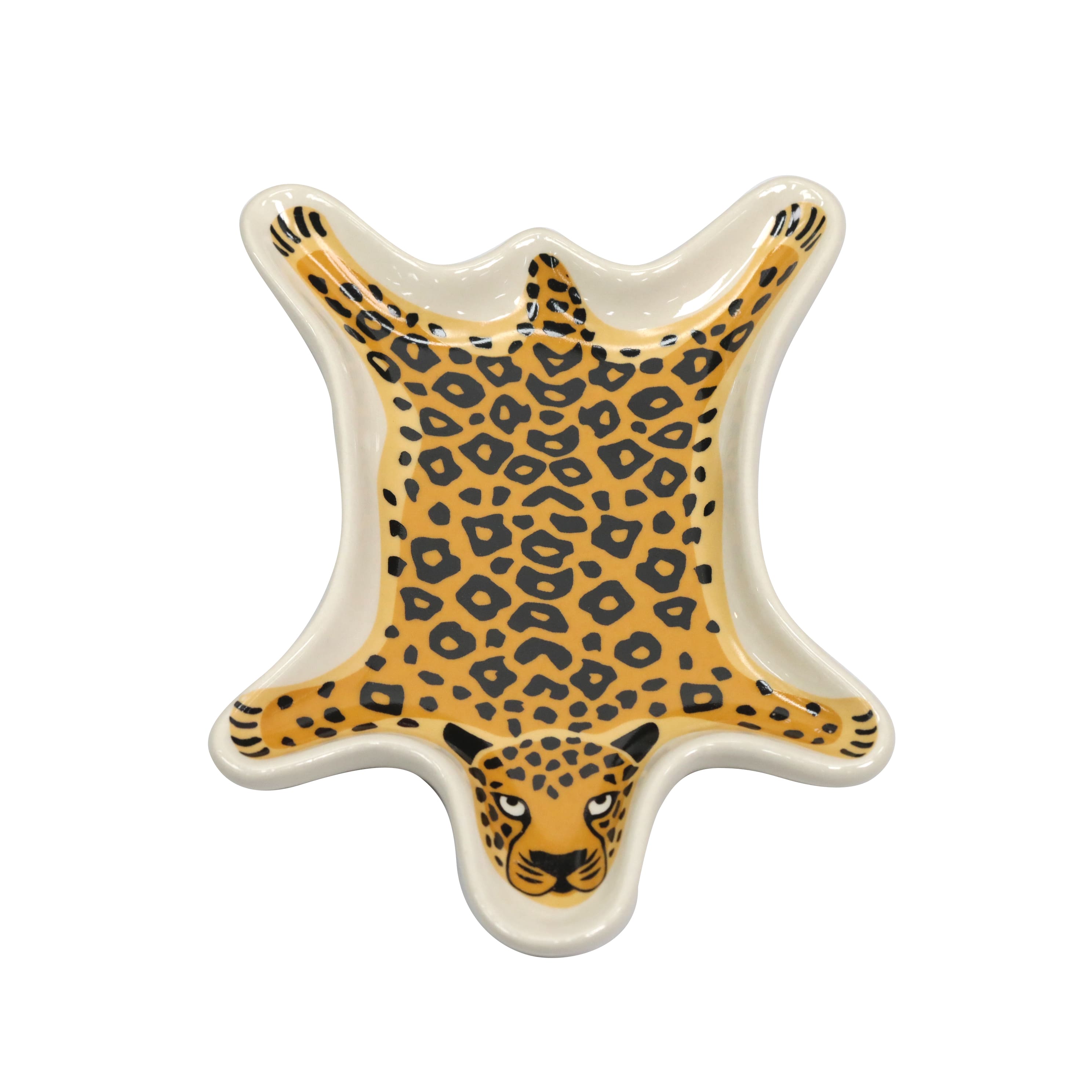 6.5&#x22; Leopard Ceramic Trinket Dish by Ashland&#xAE;