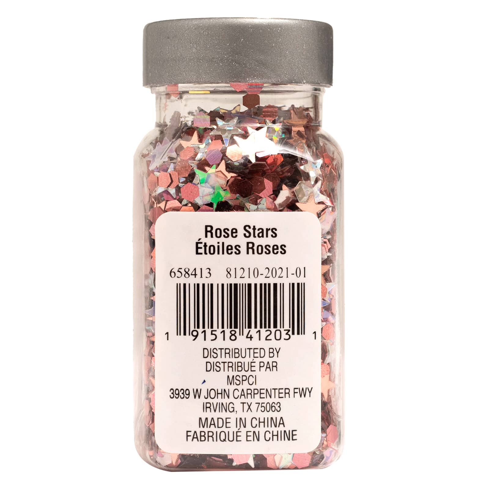 Rose Stars Specialty Polyester Glitter by Recollections&#x2122;, 0.73oz.