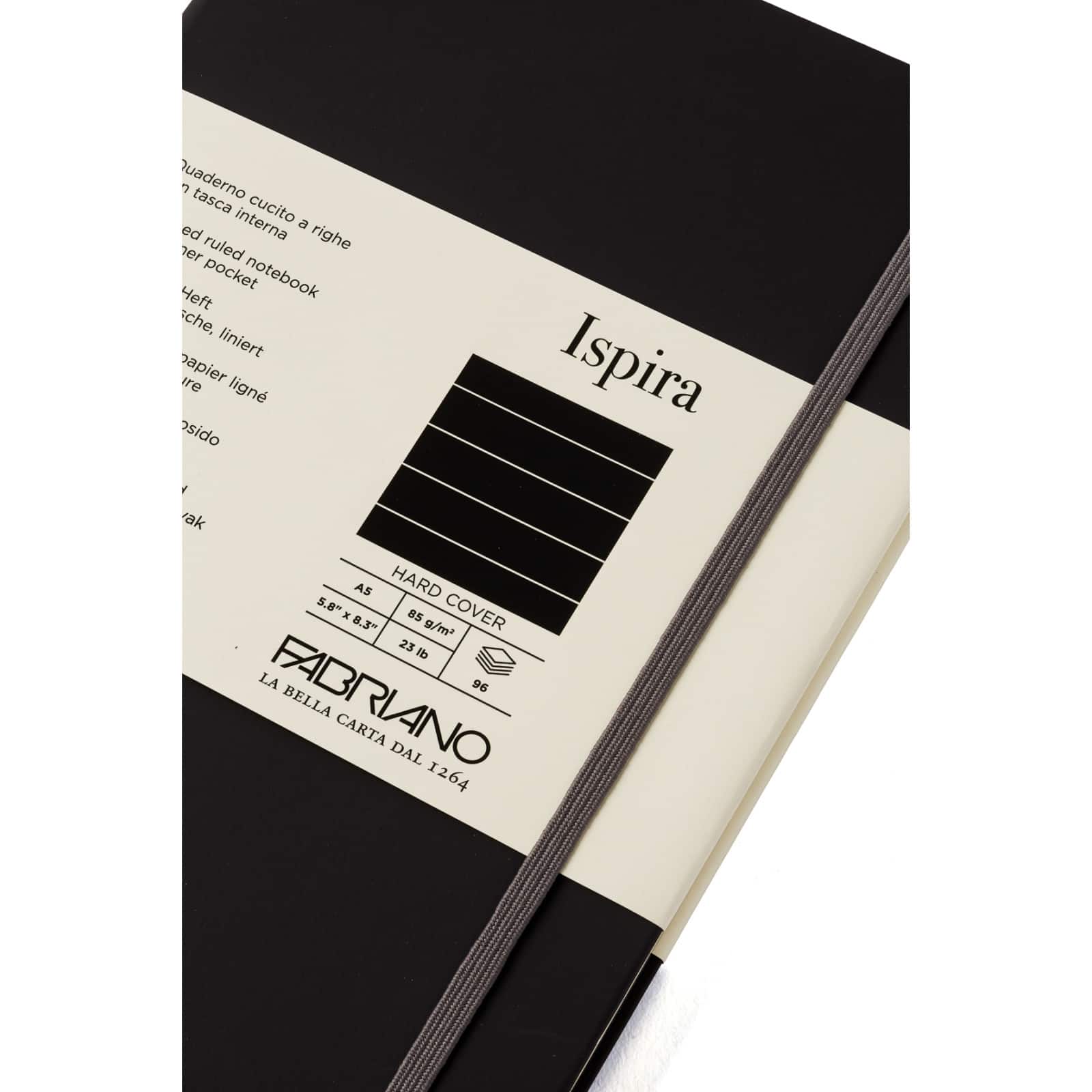 Fabriano&#xAE; Ispira A5 Lined Hardcover Notebook