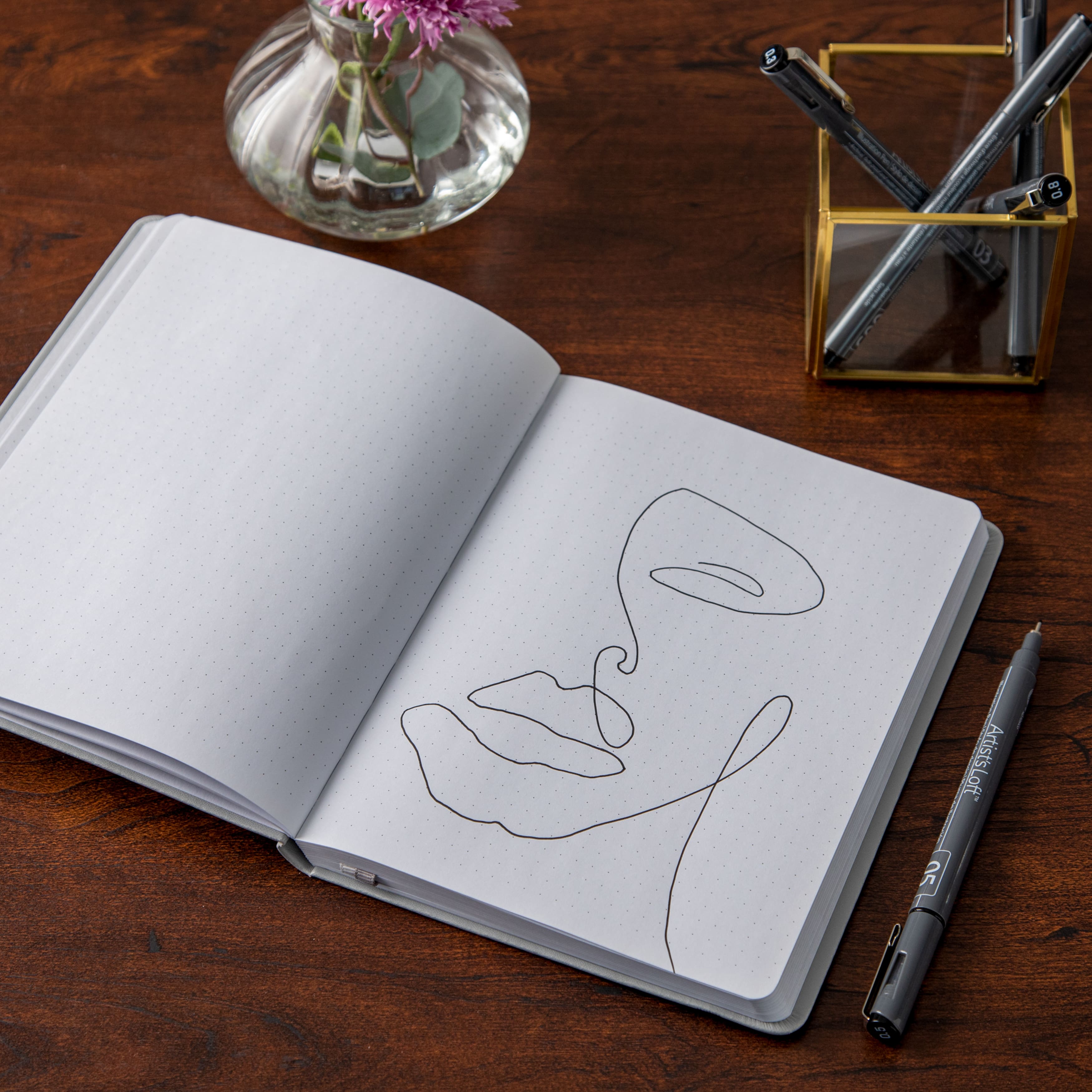 8 Pack: Stone Dot Journal by Artist's Loft™