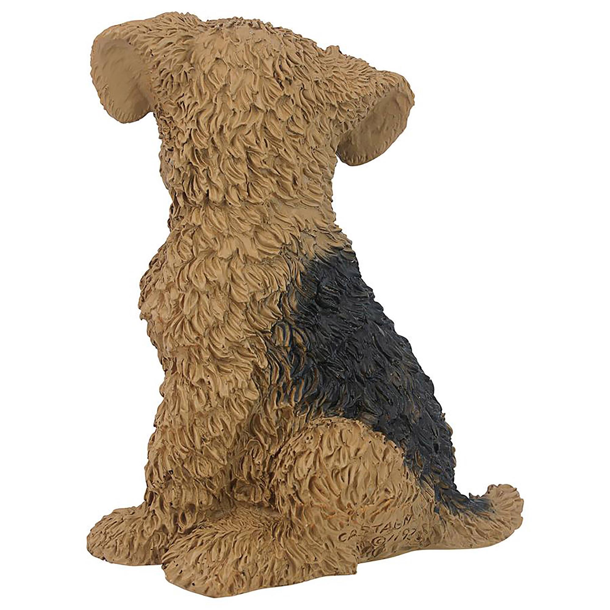 Design Toscano 9&#x22; Airedale Puppy Dog Statue
