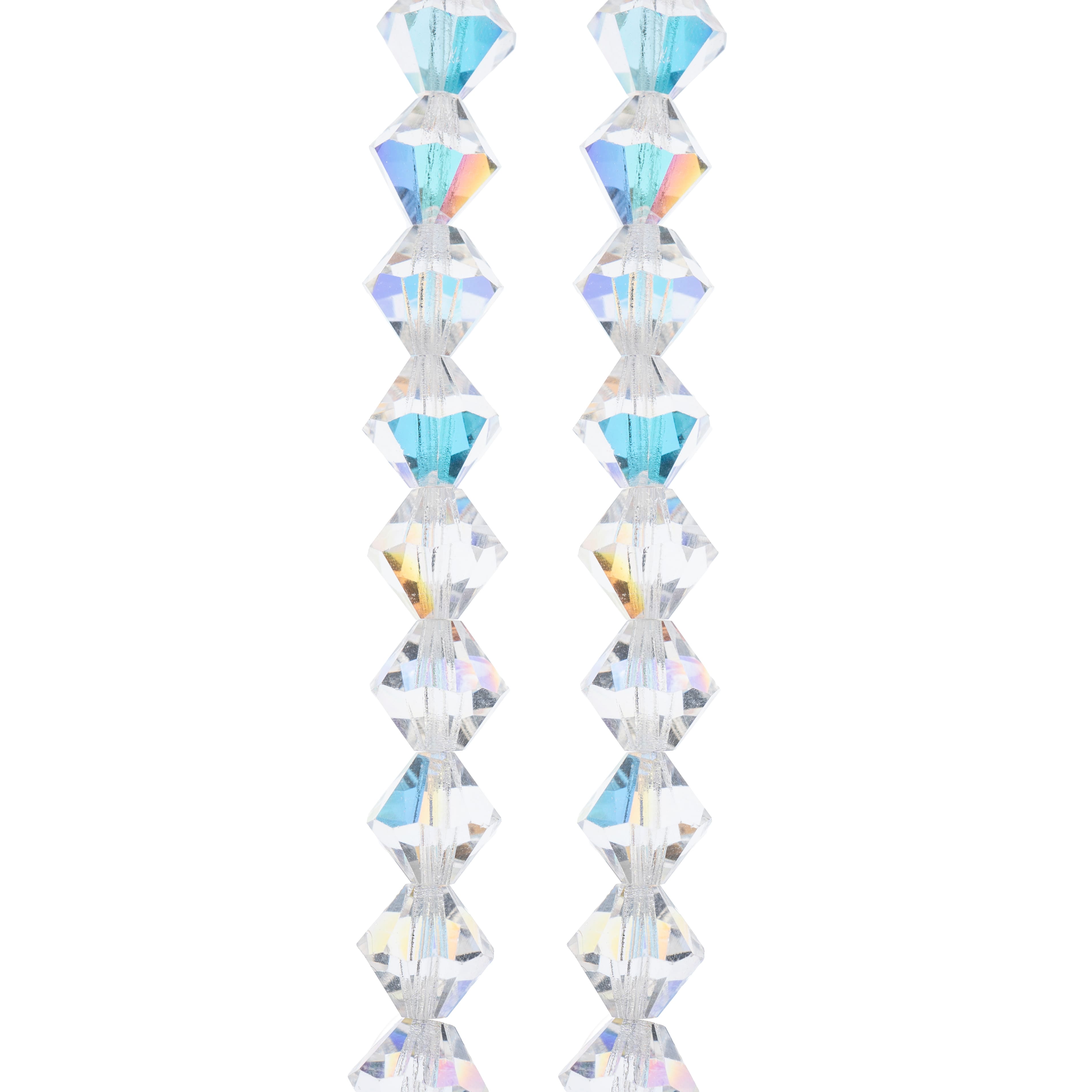 6 Pack: Preciosa Glass Crystal Bicone Beads, 8mm by Bead Landing™