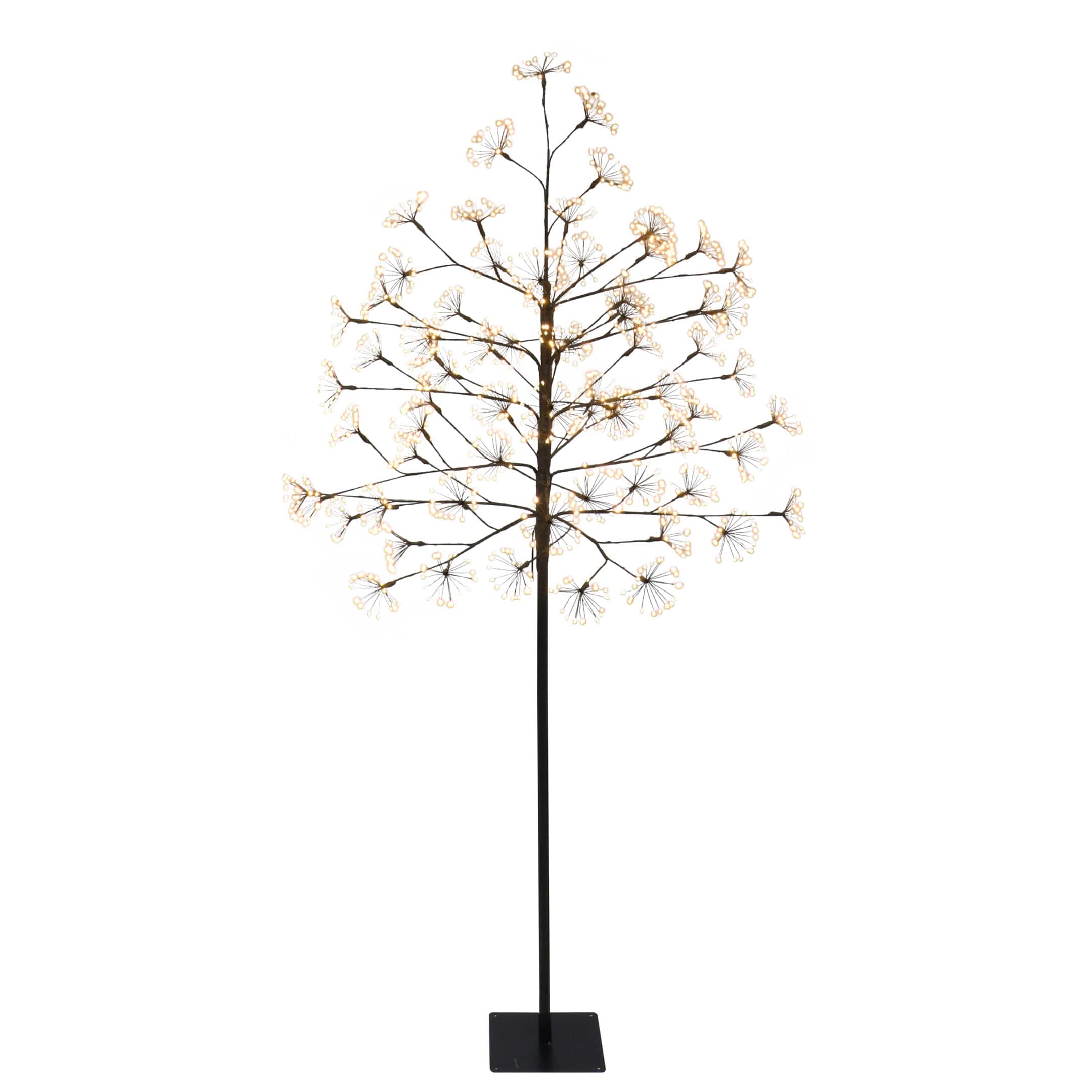 6ft. Pre-Lit Twig Artificial Christmas Tree, Warm White Micro LED Lights