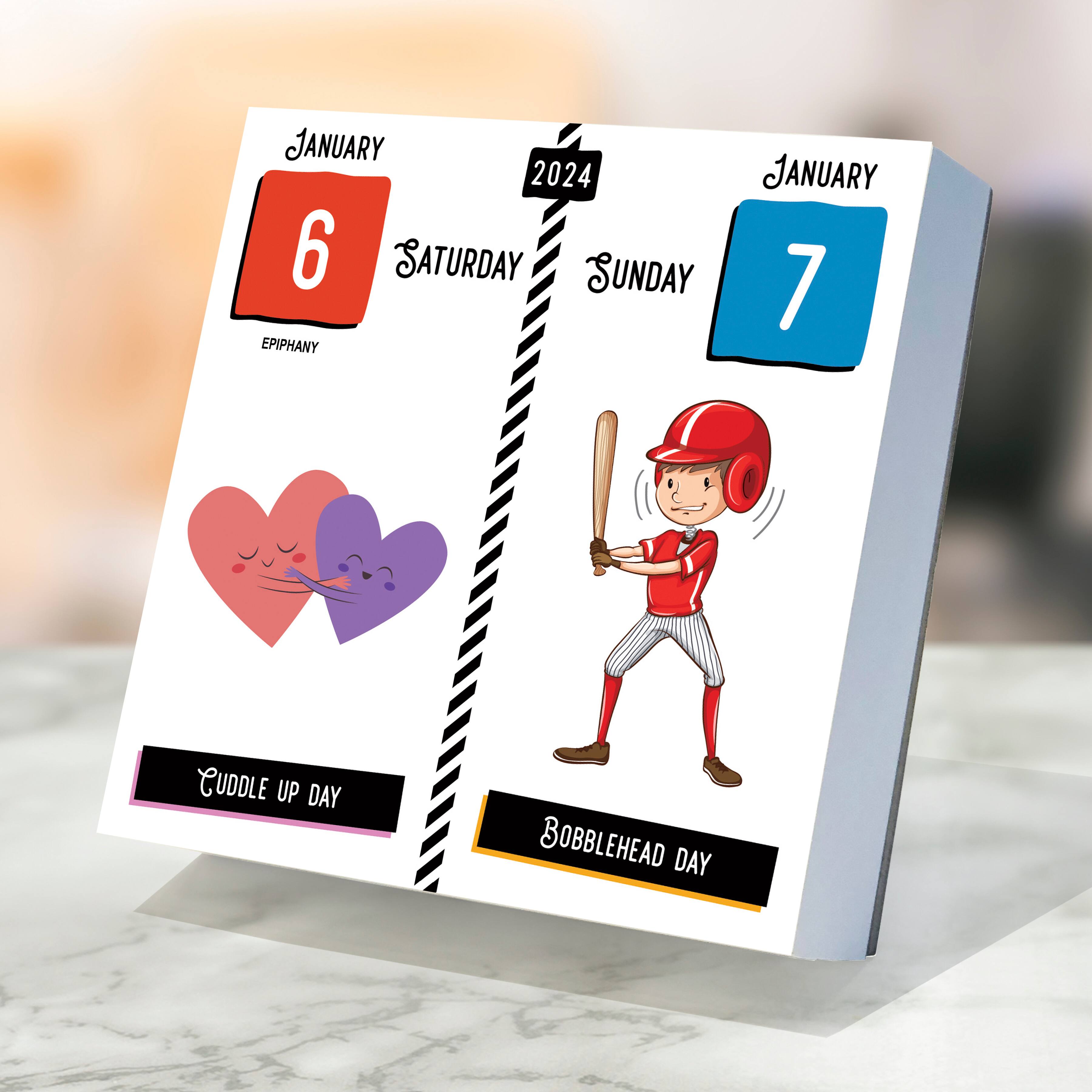 TF Publishing 2024 Every Day's A Holiday Daily Desktop Calendar