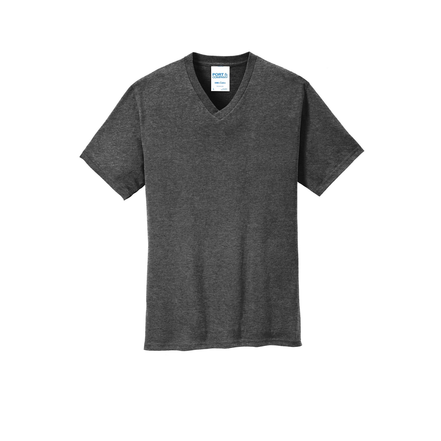 Port & Company® Men's Core Cotton V-Neck T-Shirt