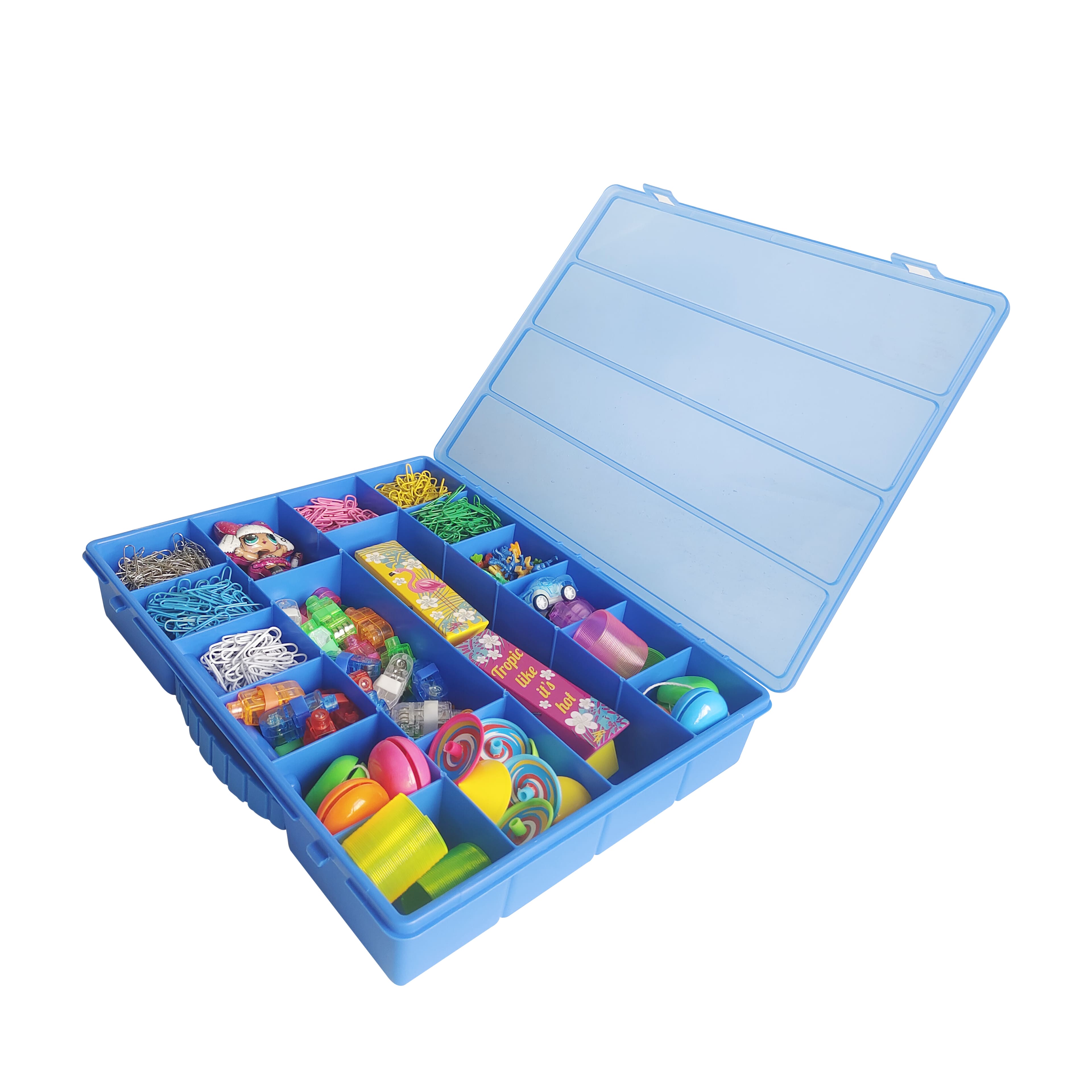 8 Pack: 14&#x22; Plastic Craft Case by Creatology&#x2122;