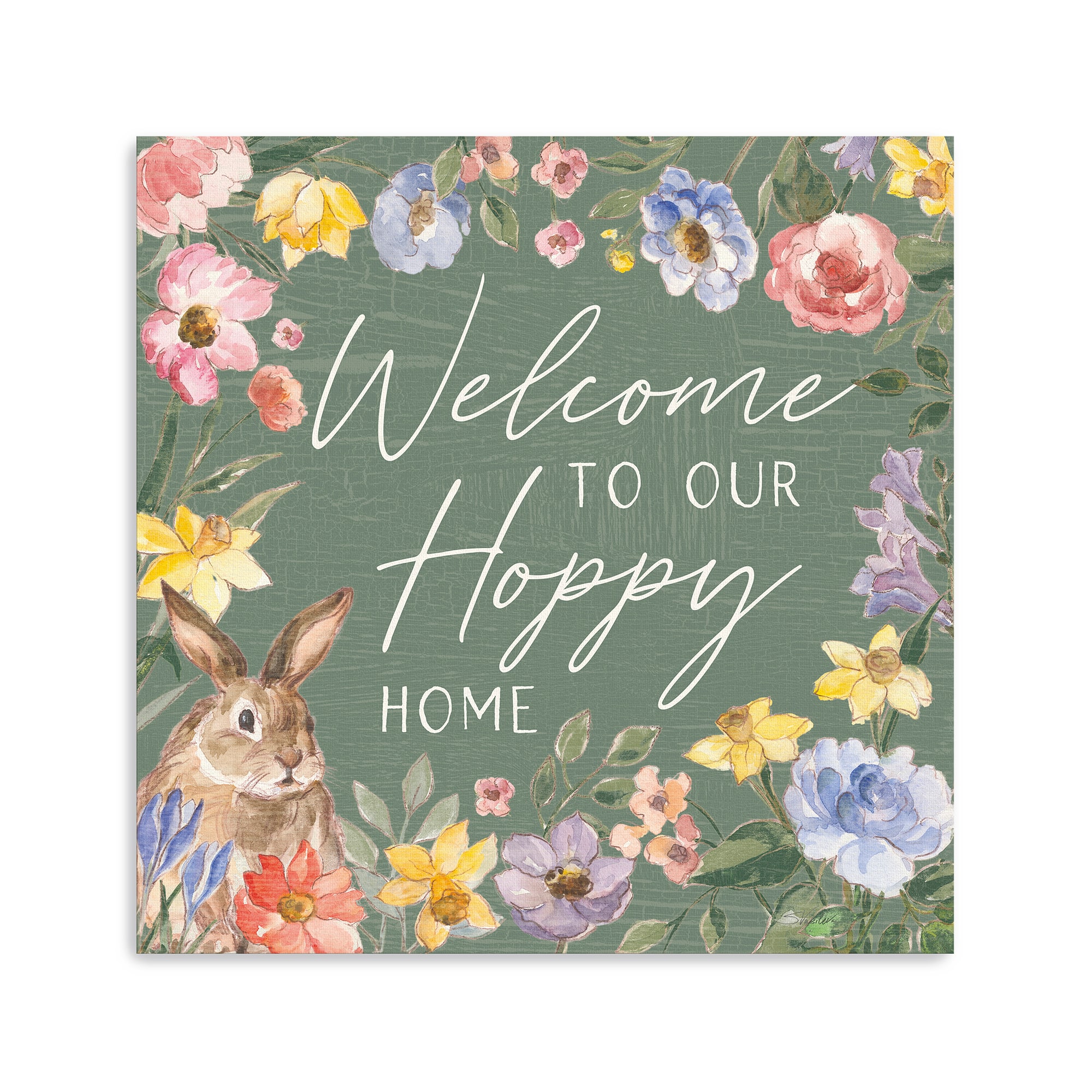 Lumaprints Happy Easter III Sage Canvas Giclée Art