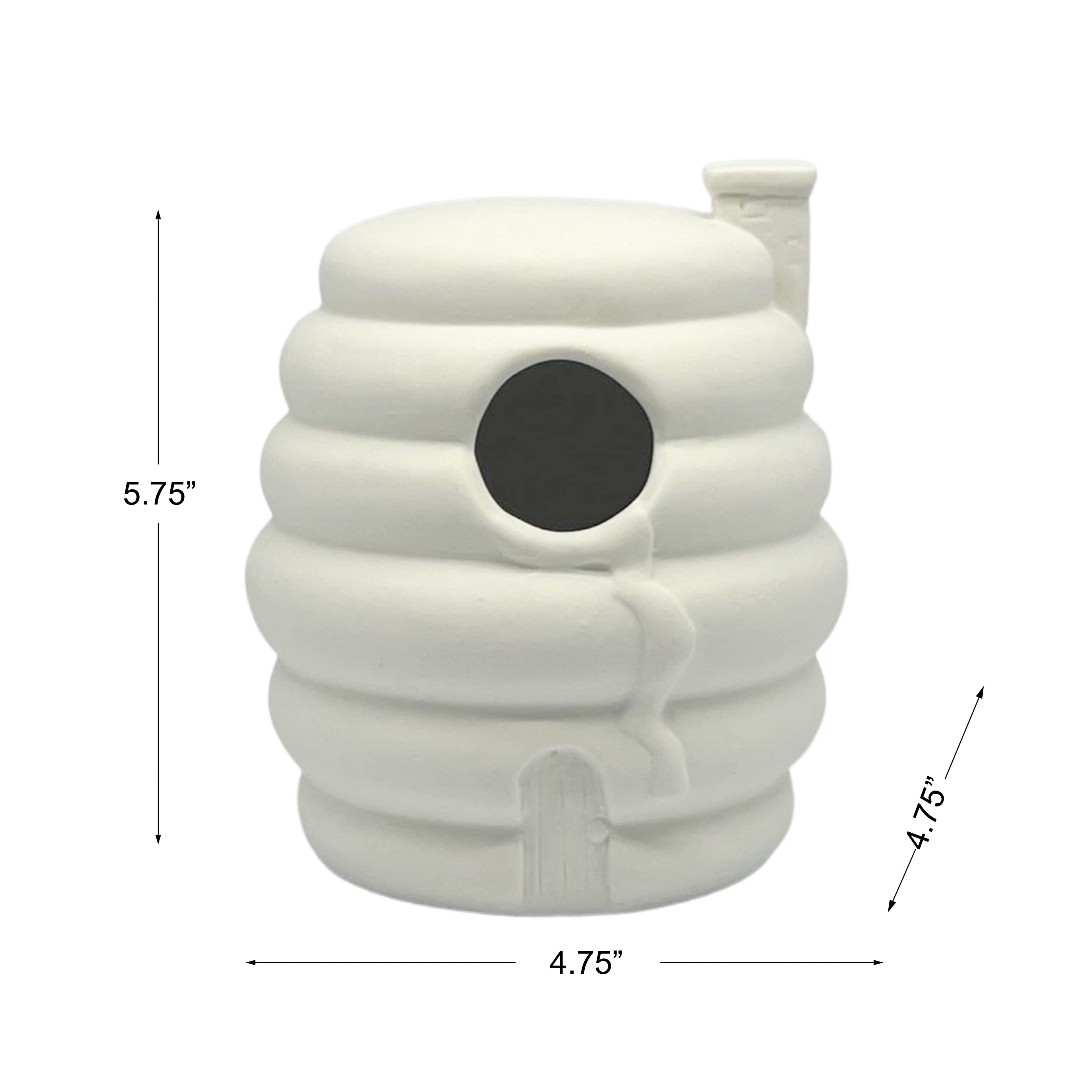 5.75&#x22; DIY Ceramic Beehive Birdhouse by Make Market&#xAE;