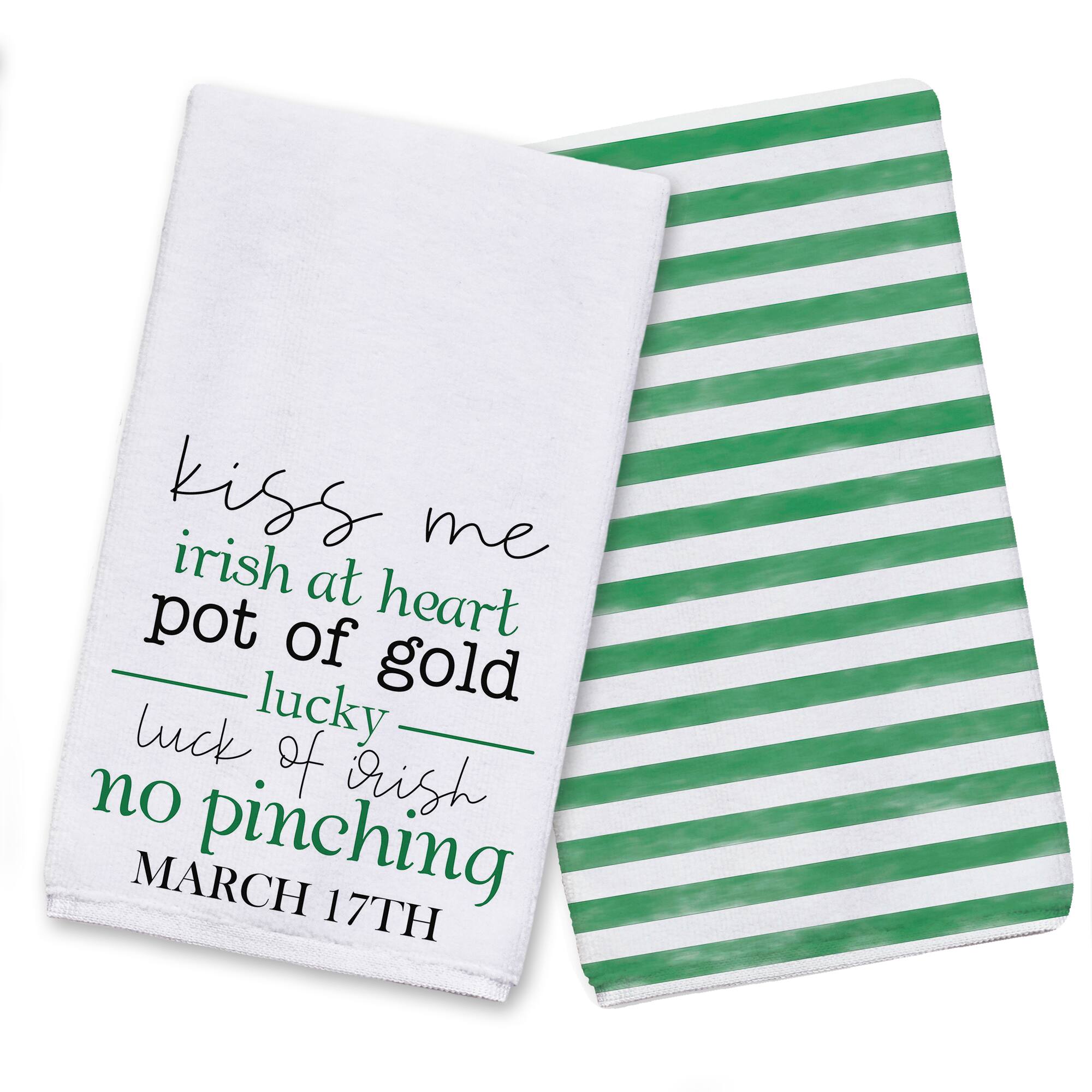 Irish St Patricks Saying Tea Towel Set of 2