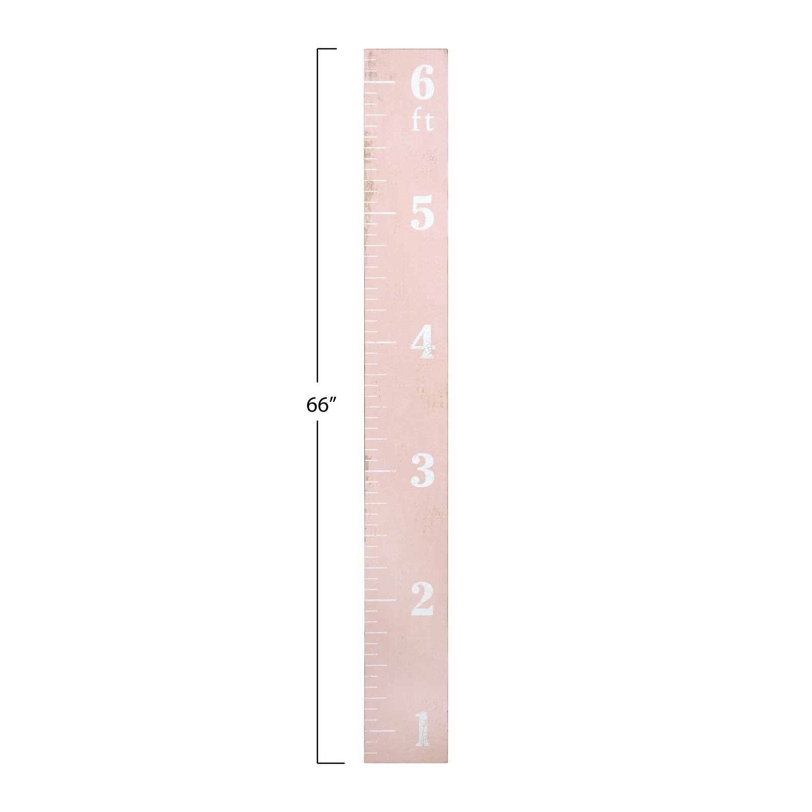 Hello Honey® 66'' Pink Growth Chart Ruler Wall Décor