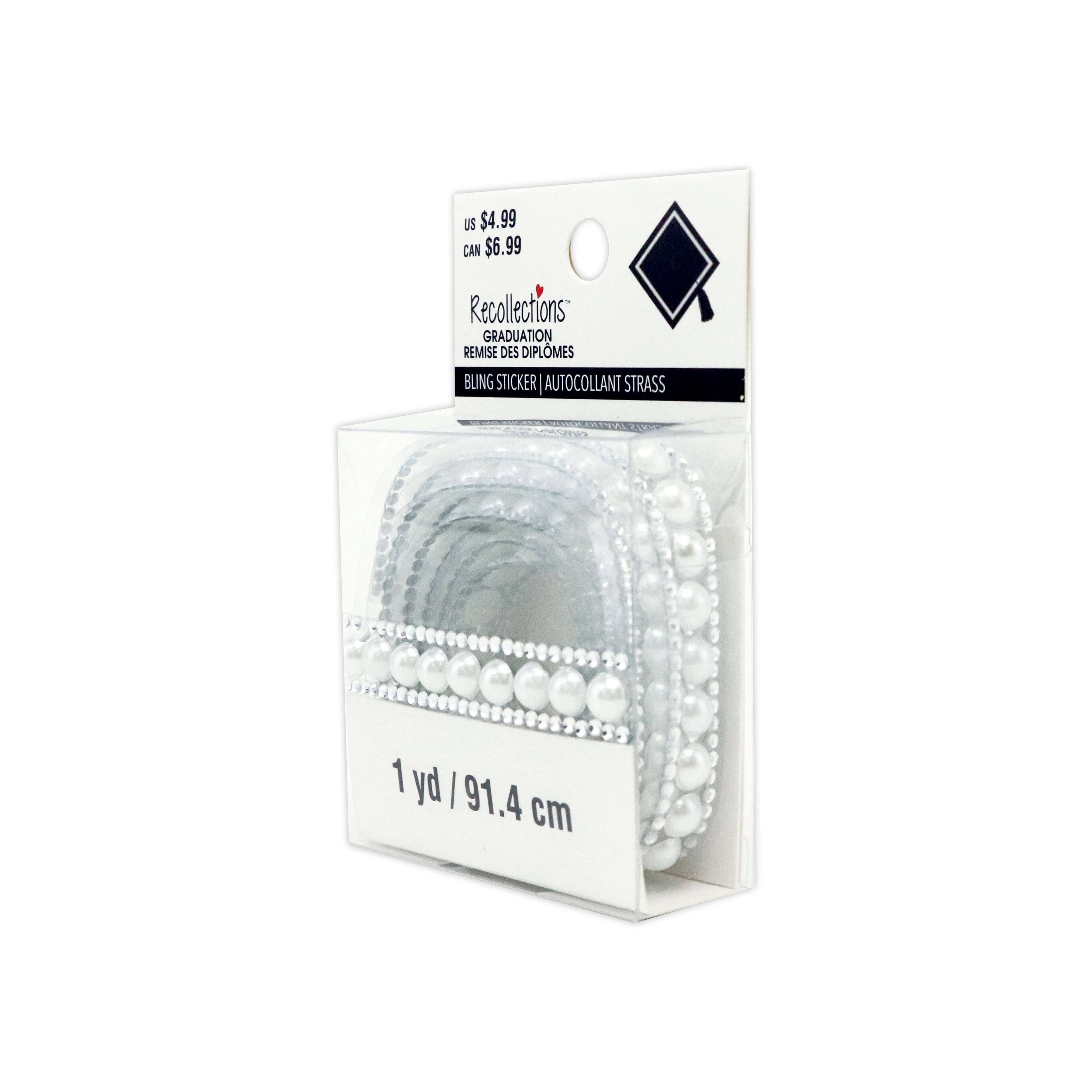White Pearls Graduation Bling Sticker Roll by Recollections™