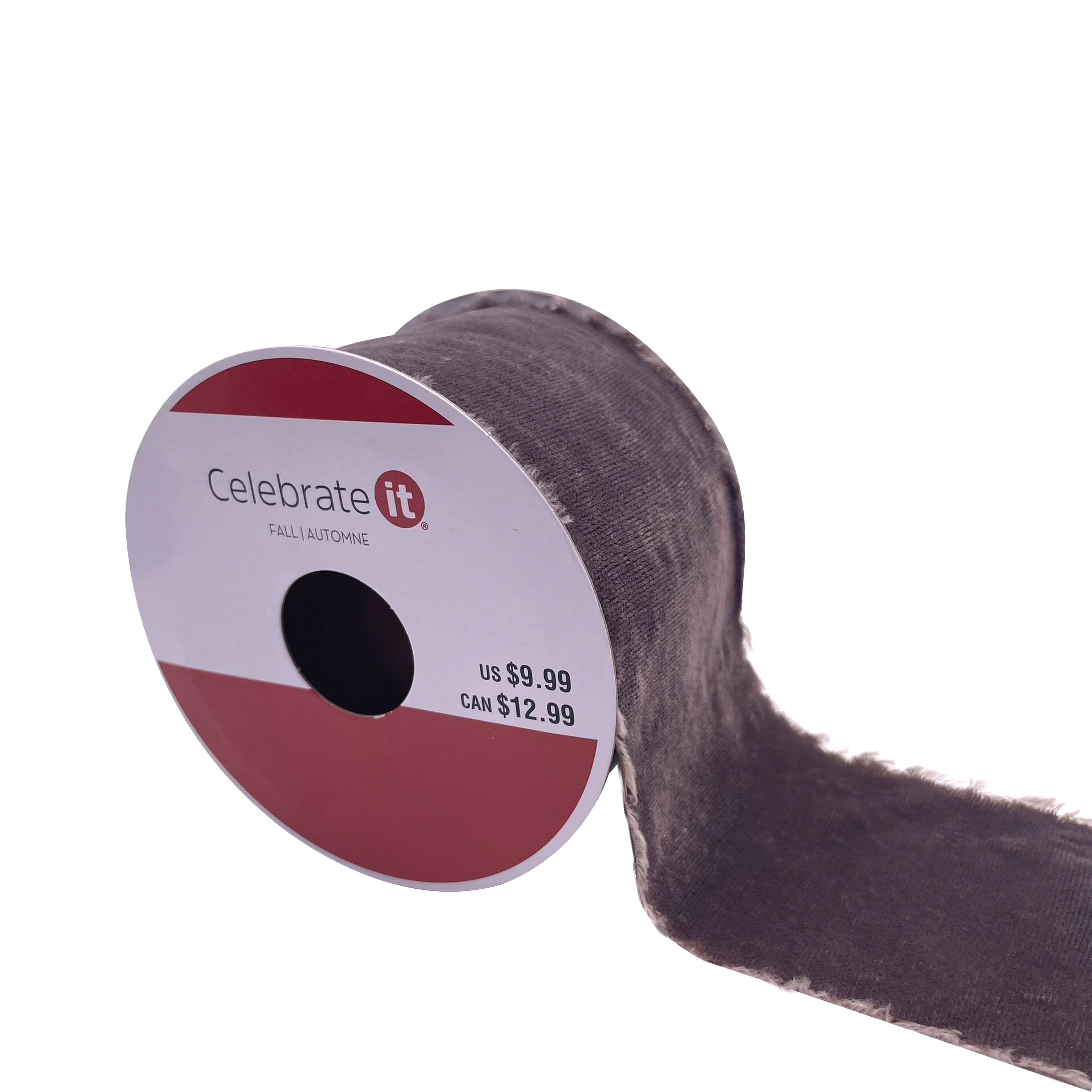 2.5 x 2yd. Frayed Velvet Ribbon by Celebrate It® Fall