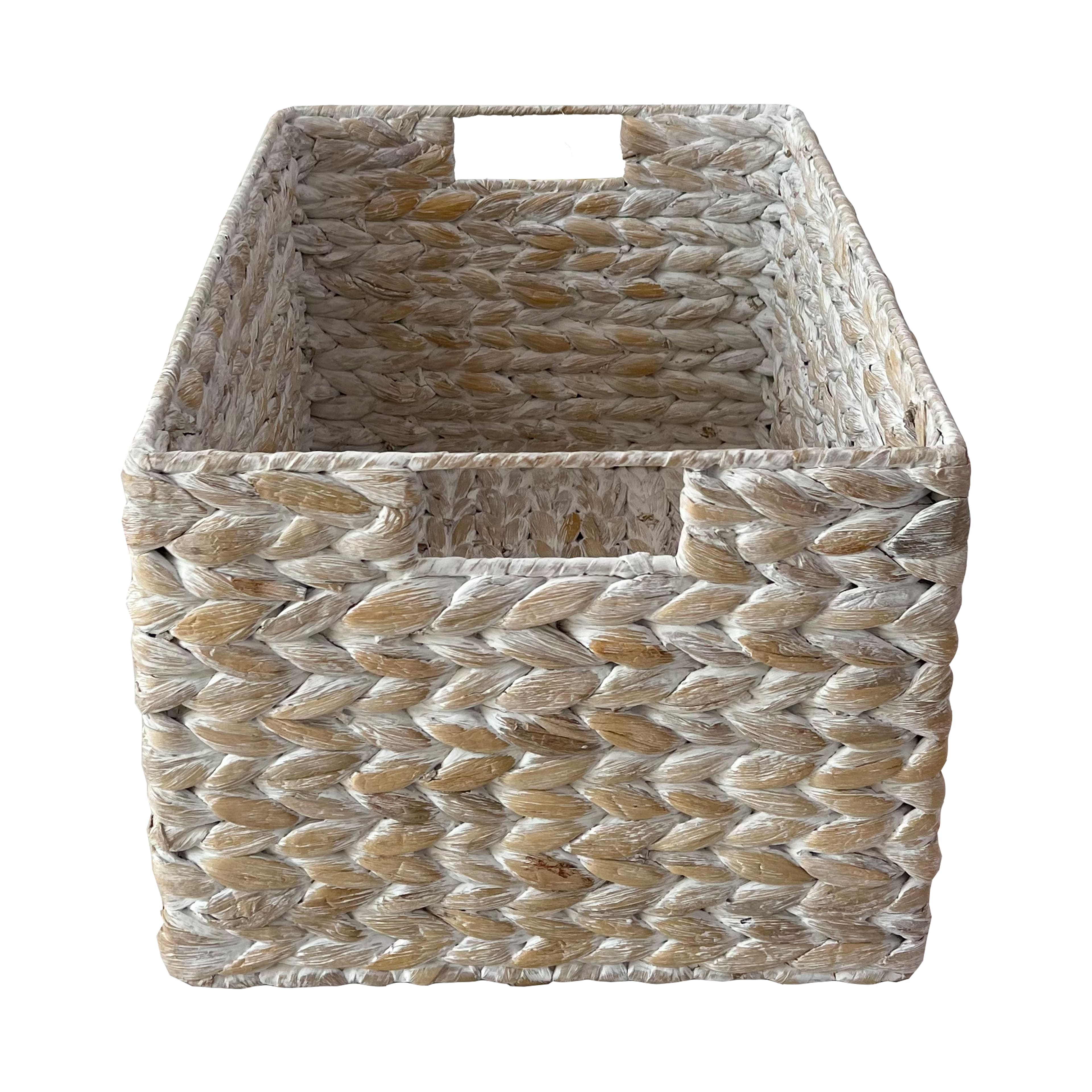 Large White Hyacinth Basket by Ashland®
