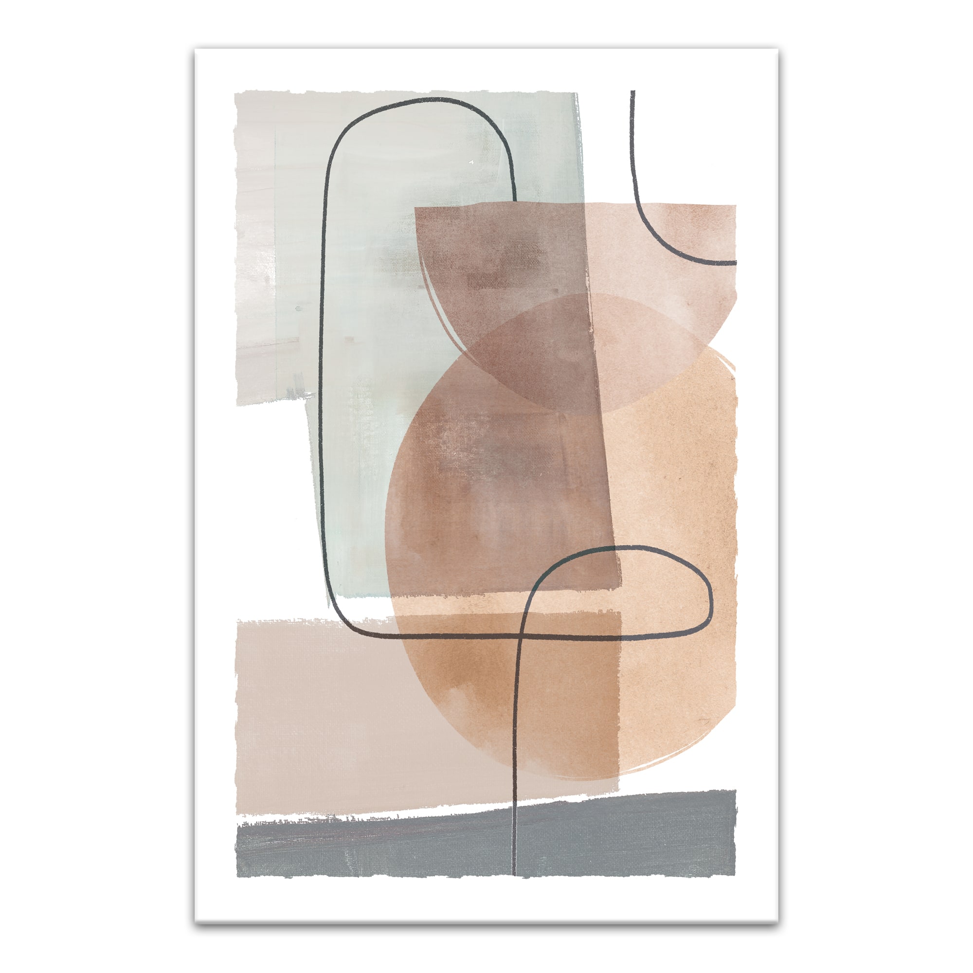 Mid Mod Abstract 20" x 30" Canvas Wall Art