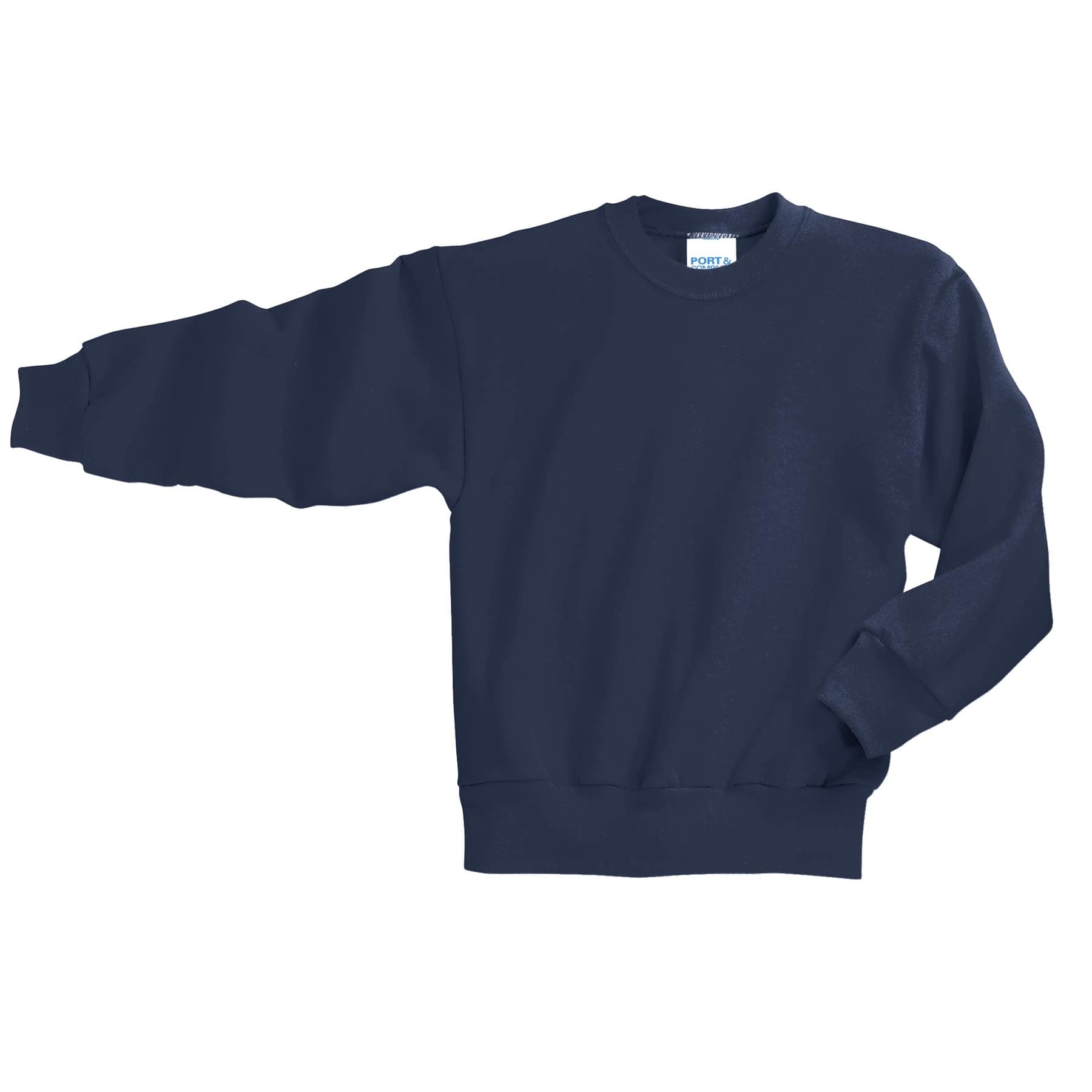 Port & Company® Youth Core Fleece Crewneck Sweatshirt in Navy Blue | Medium | Michaels®