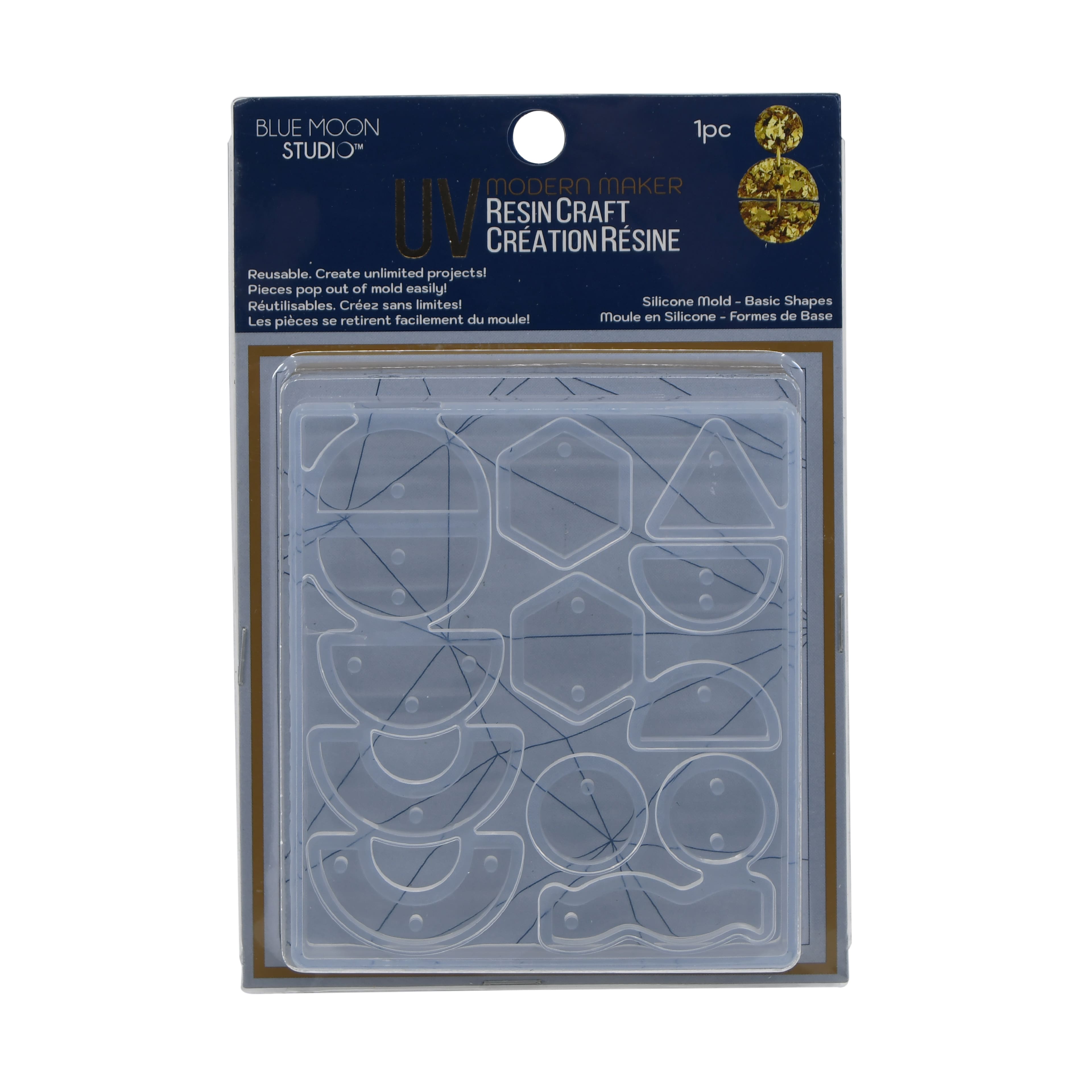 Blue Moon Studio™ UV Resin Craft Basic Shapes Silicone Mould