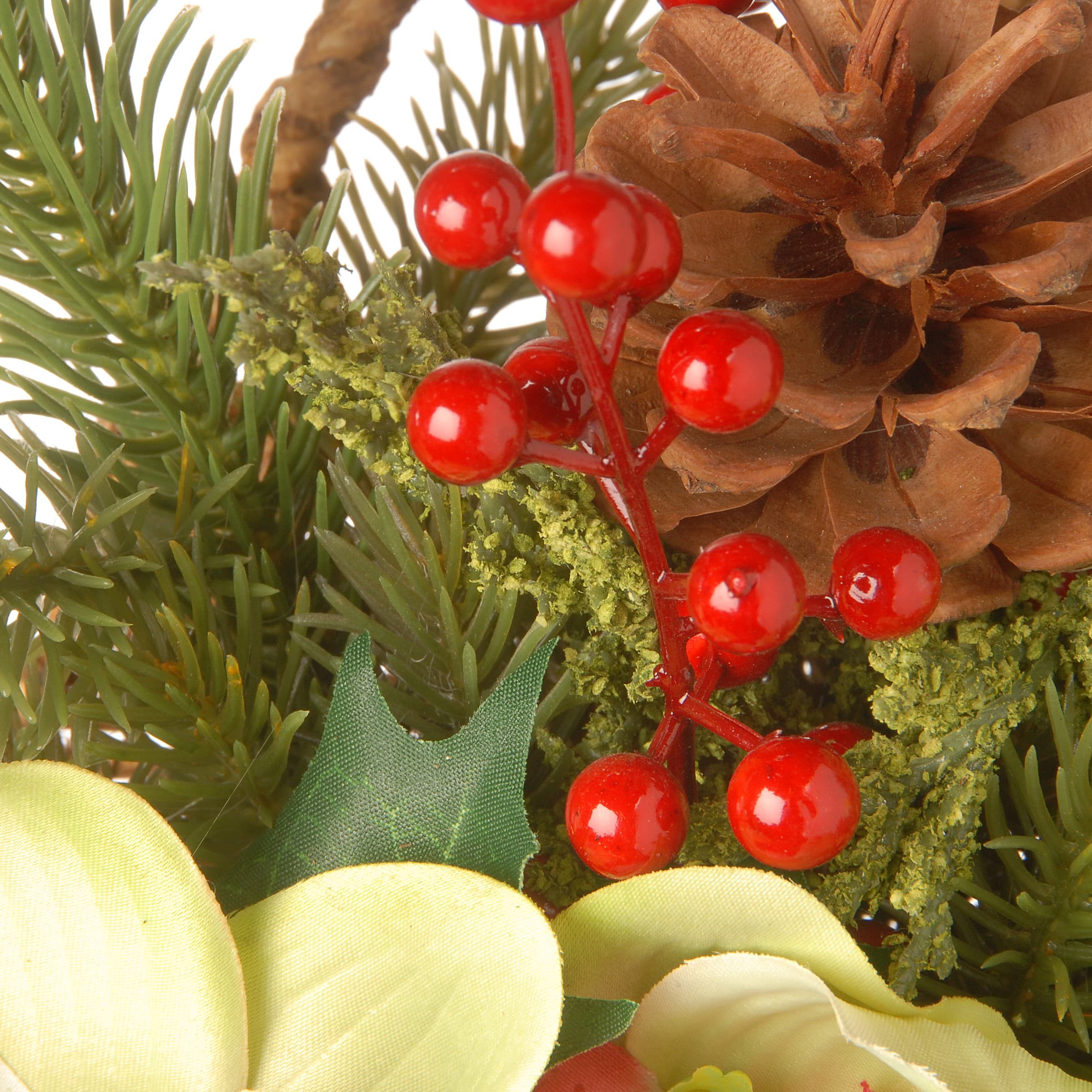 11" Cymbidium Flower Wall Basket