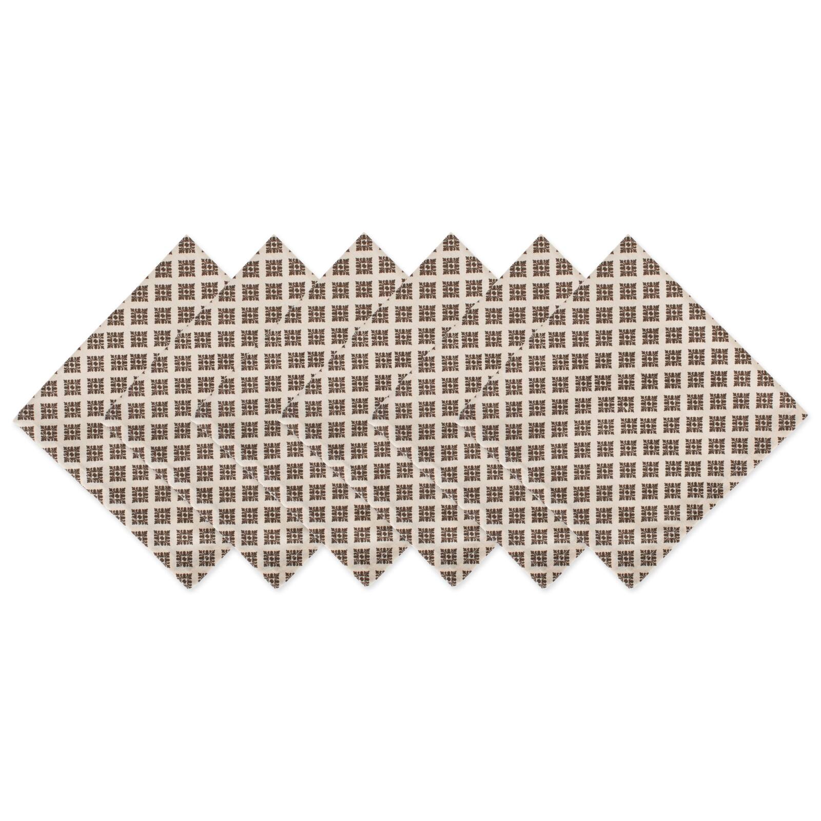 Heirloom Diamond Printed Napkin, 6ct.