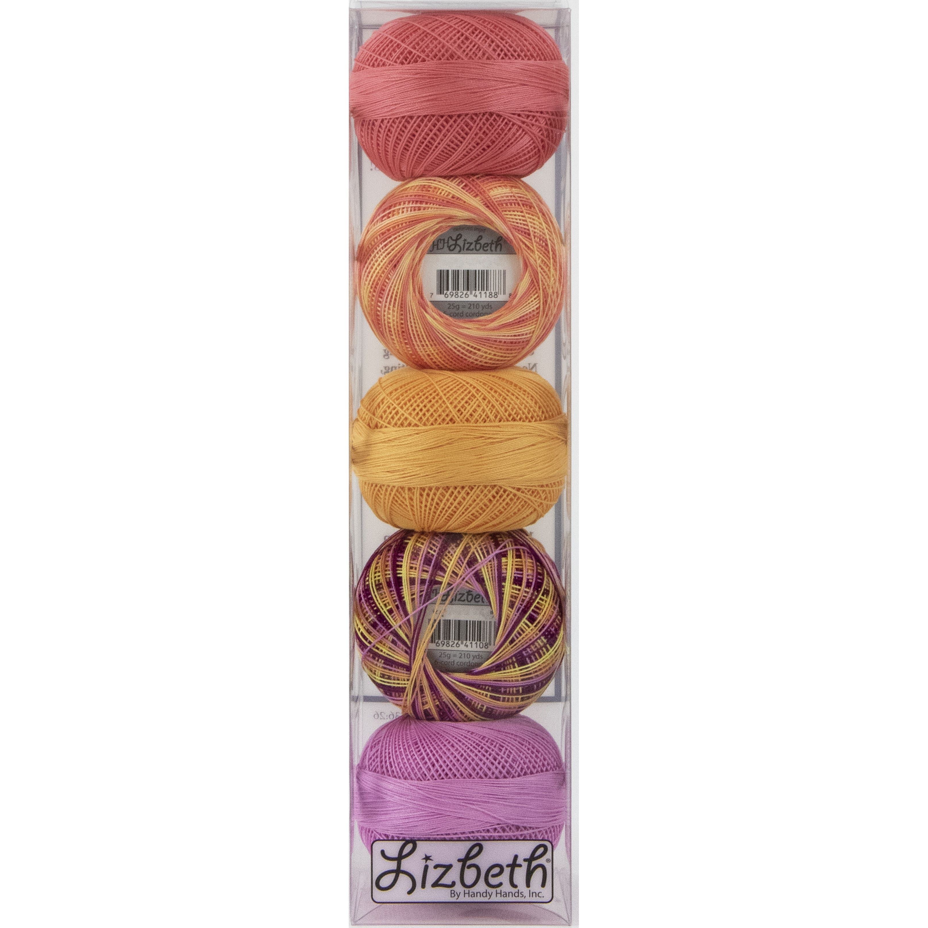Handy Hands Lizbeth Summer Cordonnet Cotton Thread Pack, Size 20