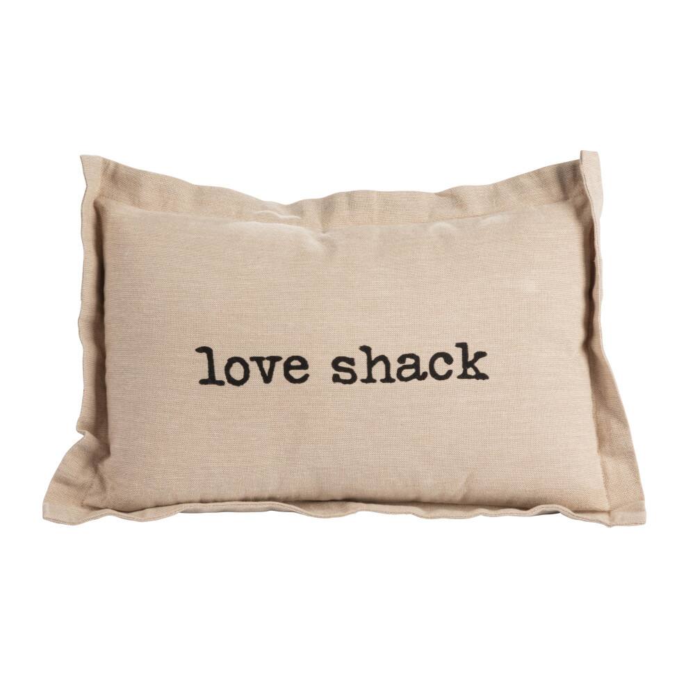 Hello Honey&#xAE; Love Shack Cotton Chambray Lumbar Pillow