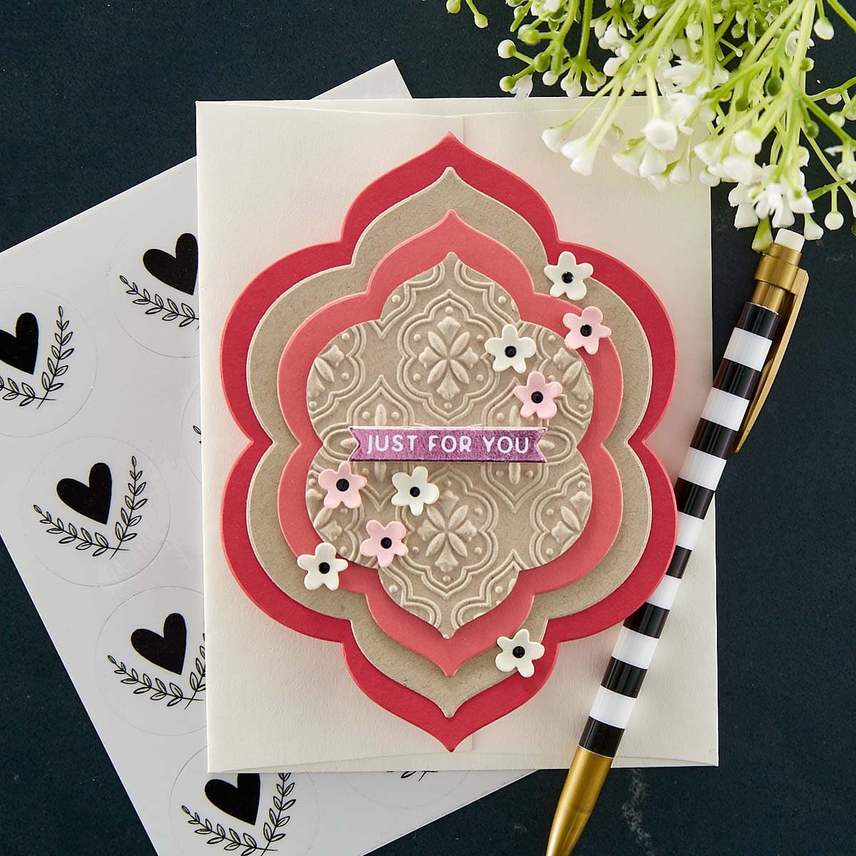 Spellbinders&#xAE; Essential Floral Reflection Etched Cutting Die Set