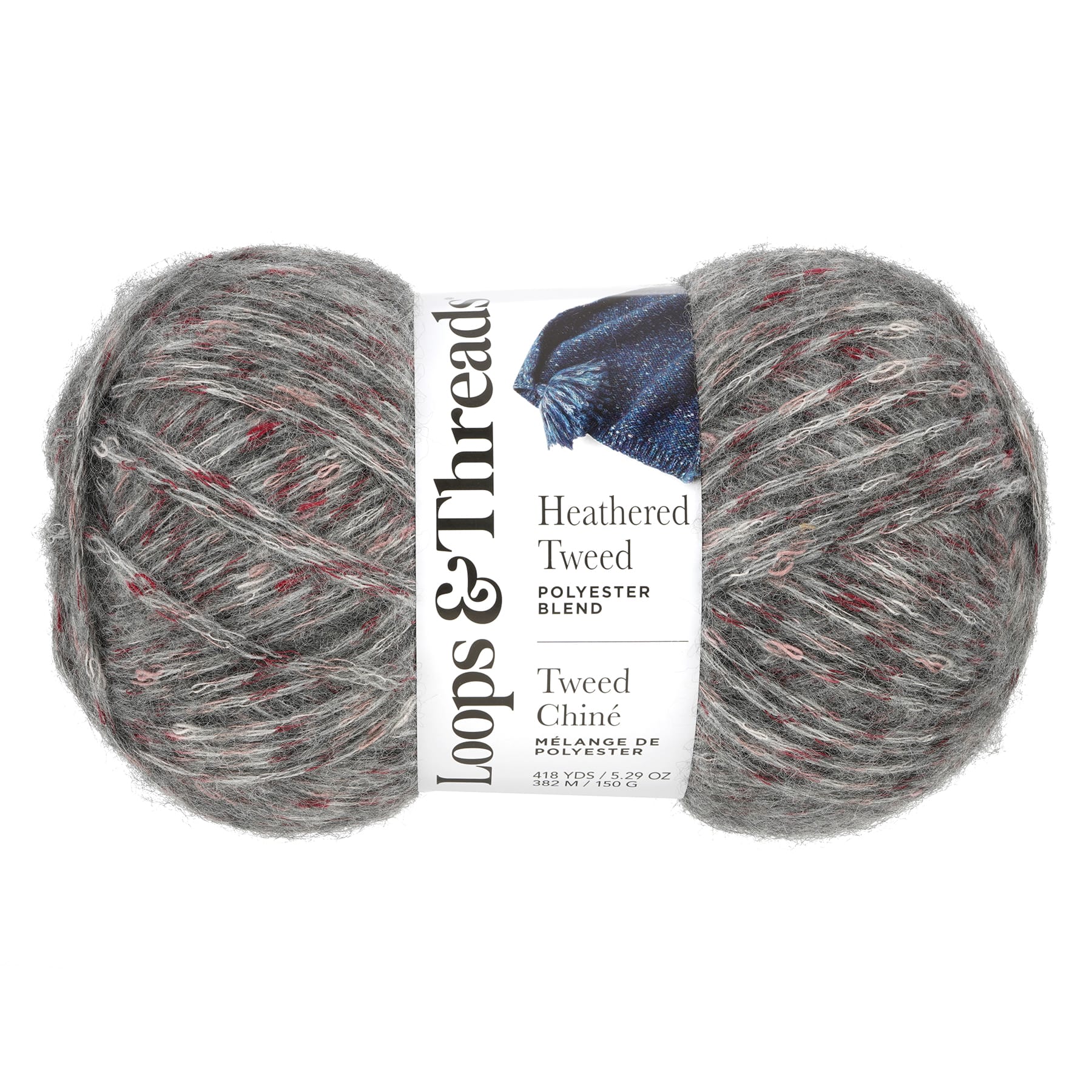 Loops & Thread Black Yarn. Crochet, Knit, Craft Yarn