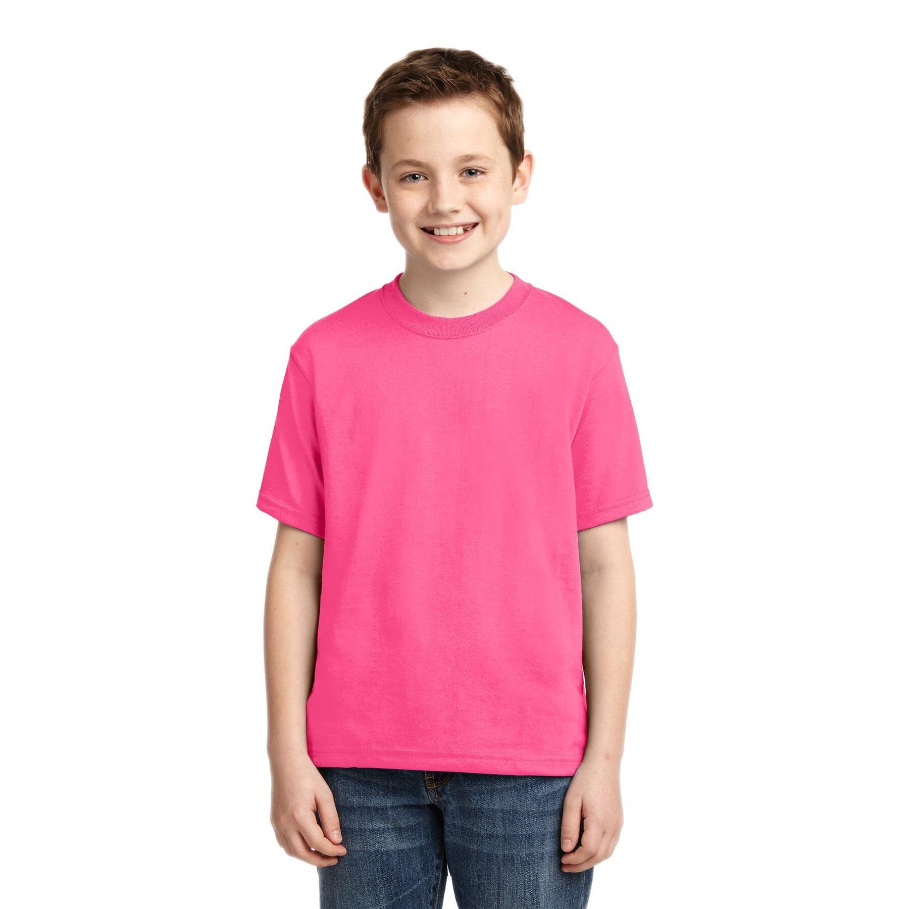 JERZEES® Dri-Power® Neon Youth 50/50 Cotton/Poly T-Shirt